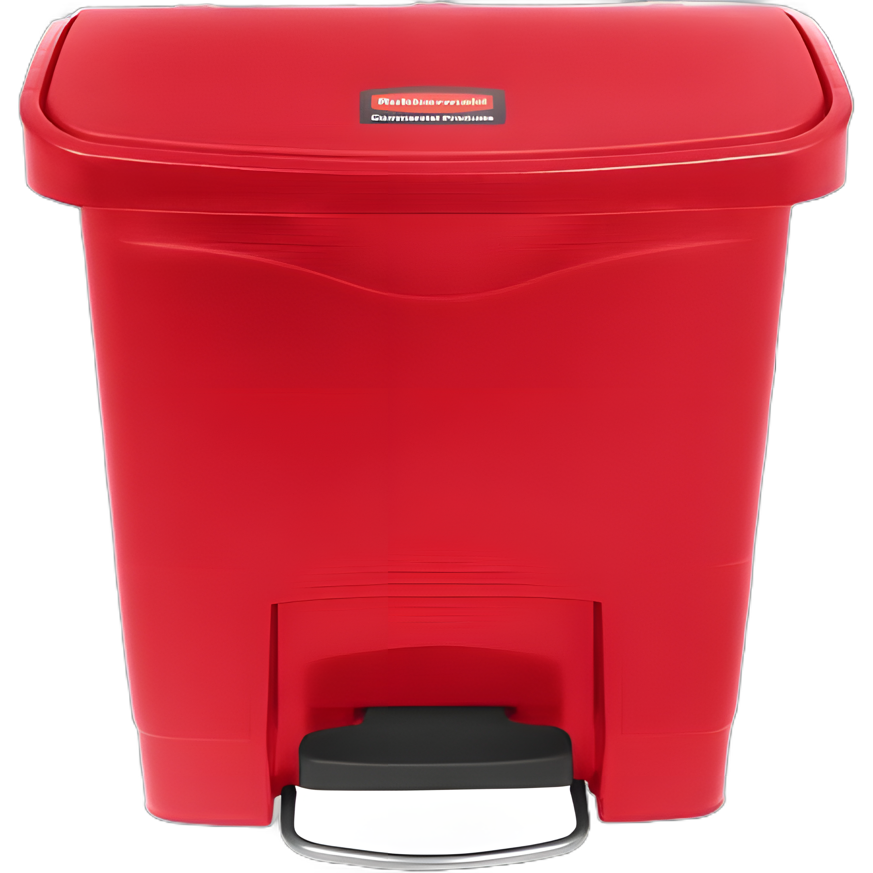 Rubbermaid® Streamline™ 4 Gallon Rectangular Red Step-On Trash Can for Medical Facilities