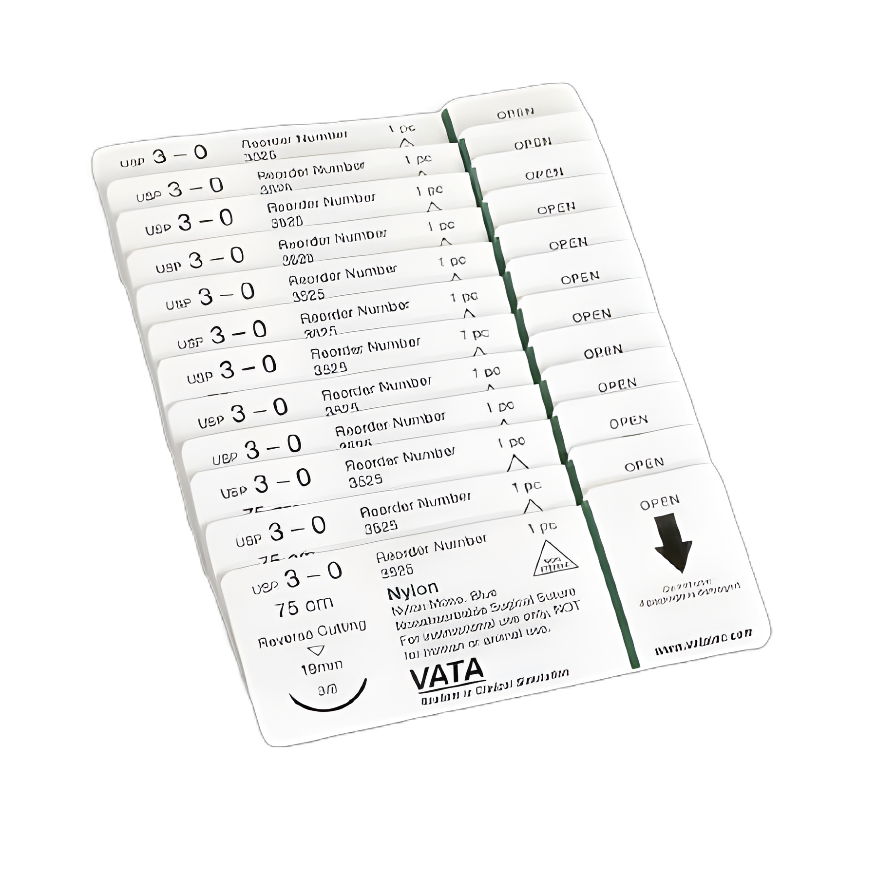 Nylon Sutures Pack by VATA, Inc. - High-Quality Medical Training Supplies