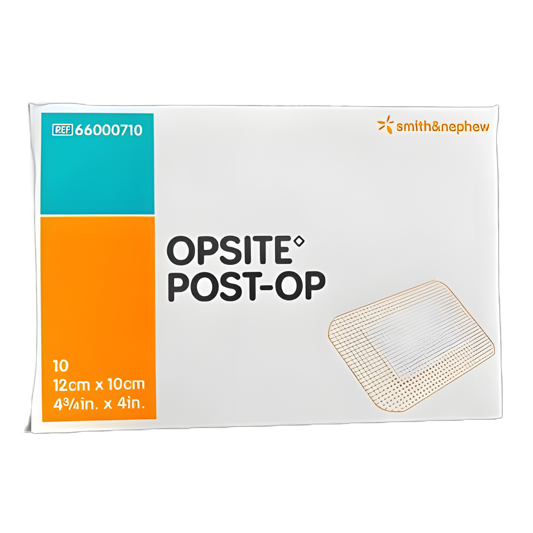 Transparent Film Dressing with Pad OpSite Post Op 4 X 4-3/4 Inch 3 Tab Delivery Rectangle Sterile