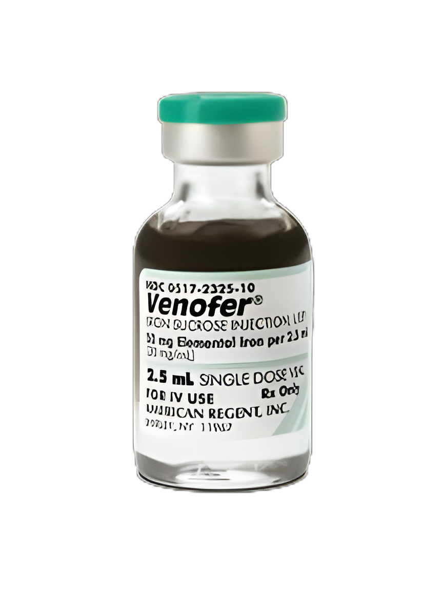 Venofer Iron Sucrose Complex 20 mg/mL Injection for Iron Deficiency