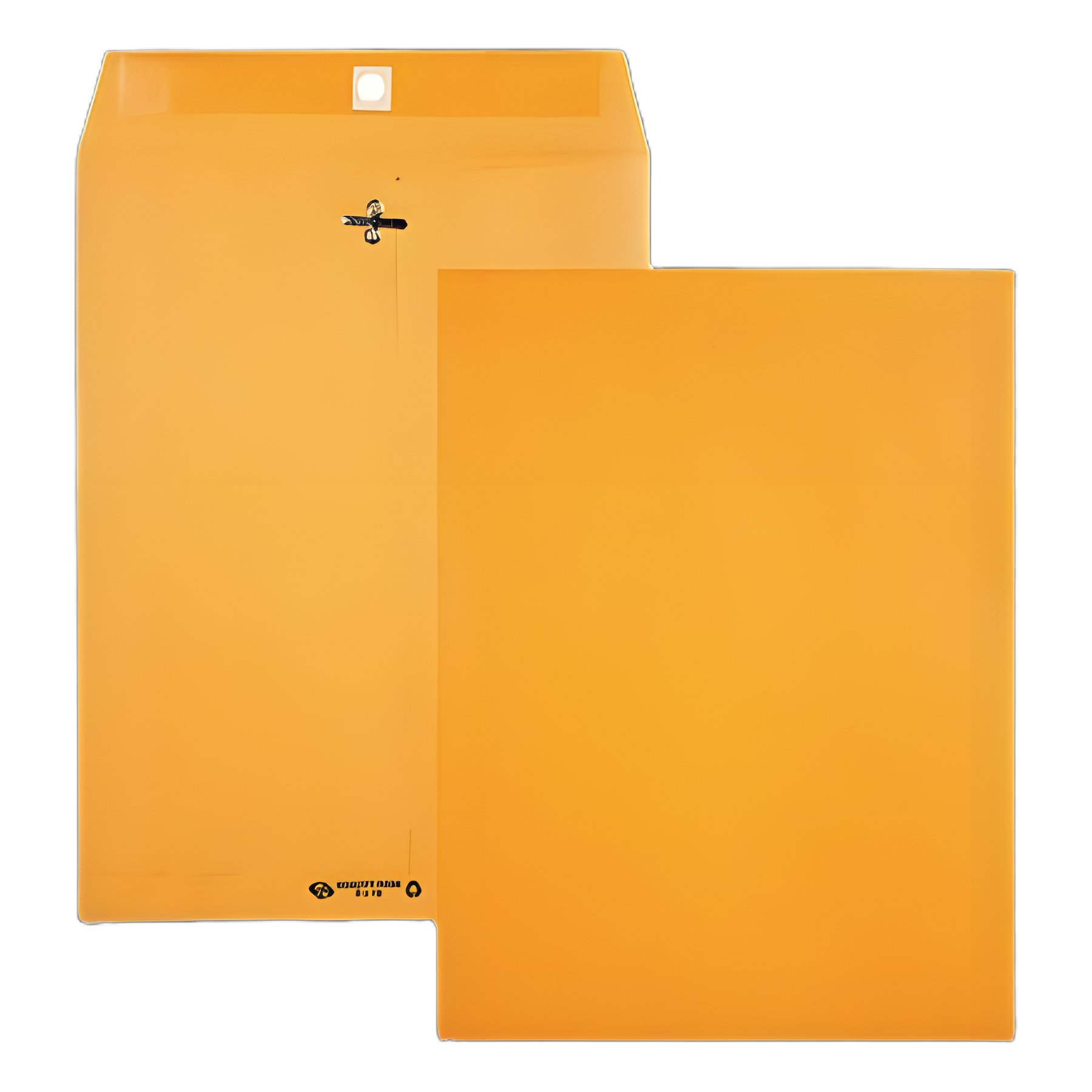 Clasp Envelope, 28 lb Bond Weight Kraft, #90, Square Flap, Clasp/Gummed Closure, 9 x 12, Brown Kraft, 100/Box