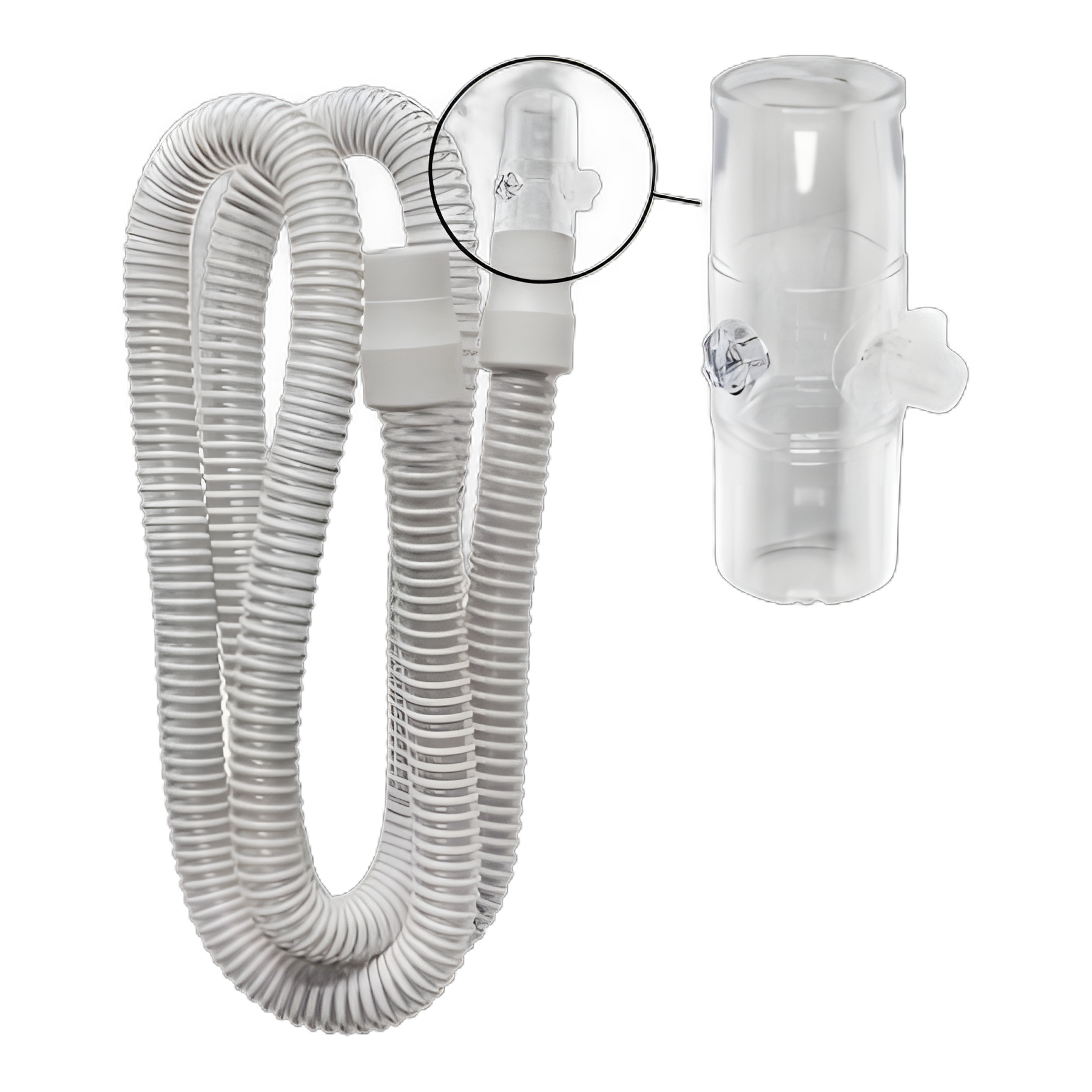Sunset Healthcare VC1100 Adult Single Limb Ventilator Circuit, 72" Corrugated Tube, Passive Circuit