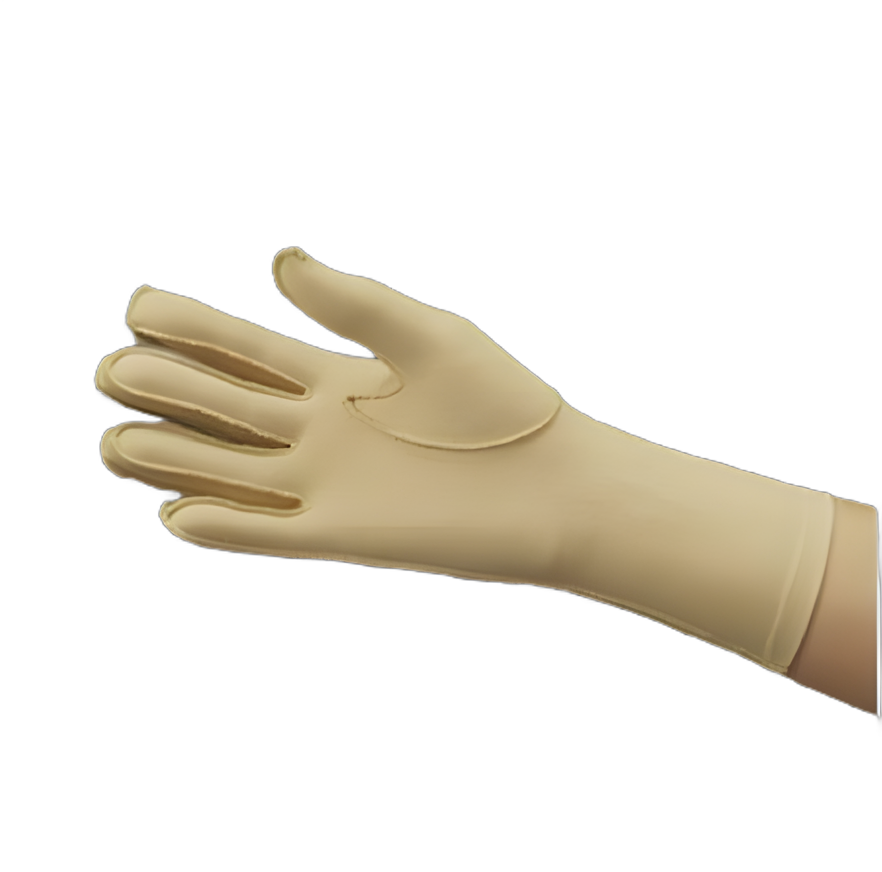 Compression Glove Full Finger Small Over-the-Wrist Length Right Hand Stretch Fabric