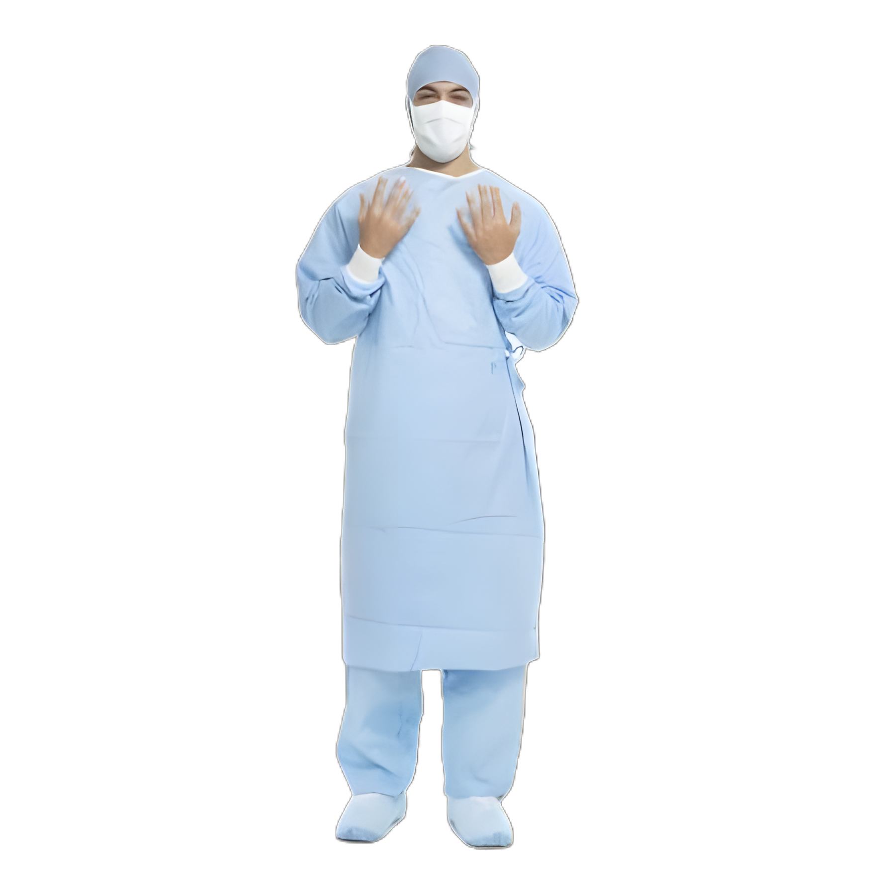 Aero Blue Surgical Gown with Towel - 2X-Large/X-Long, Sterile, AAMI Level 3