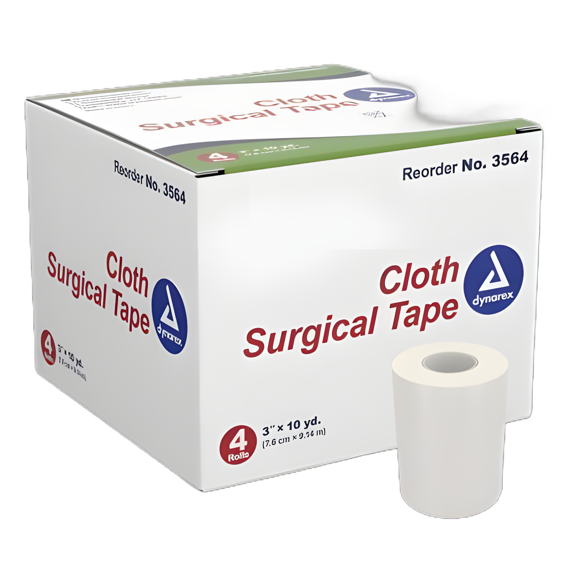 Medical Tape Dynarex® White 3 Inch X 10 Yard Cloth NonSterile