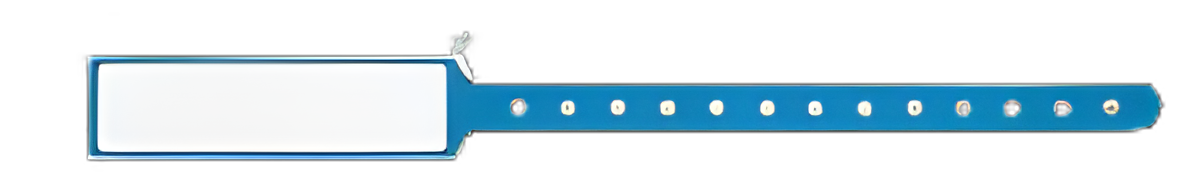 Identification Wristband Write On Band Clasp Closure Without Legend