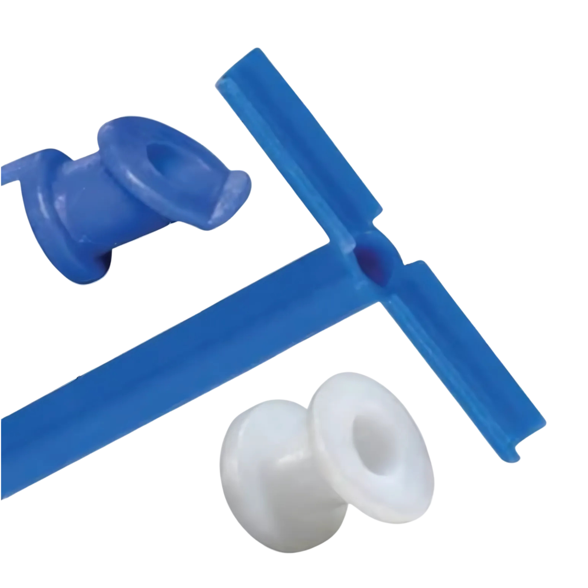 Ear Ventilation Tube Baxter Baxter Beveled Bobbin 1.27 mm Inner Diameter Pacific Coated Fluoroplastic Blue