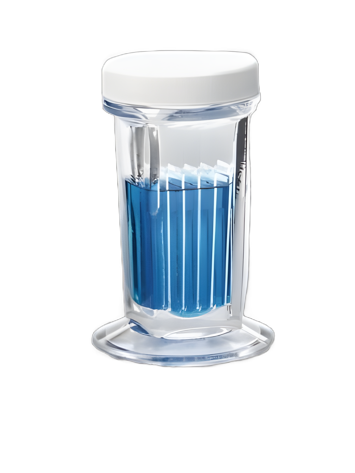 Wheaton® Soda Lime Glass Coplin Staining Jar, 60 mL with Polypropylene Cap