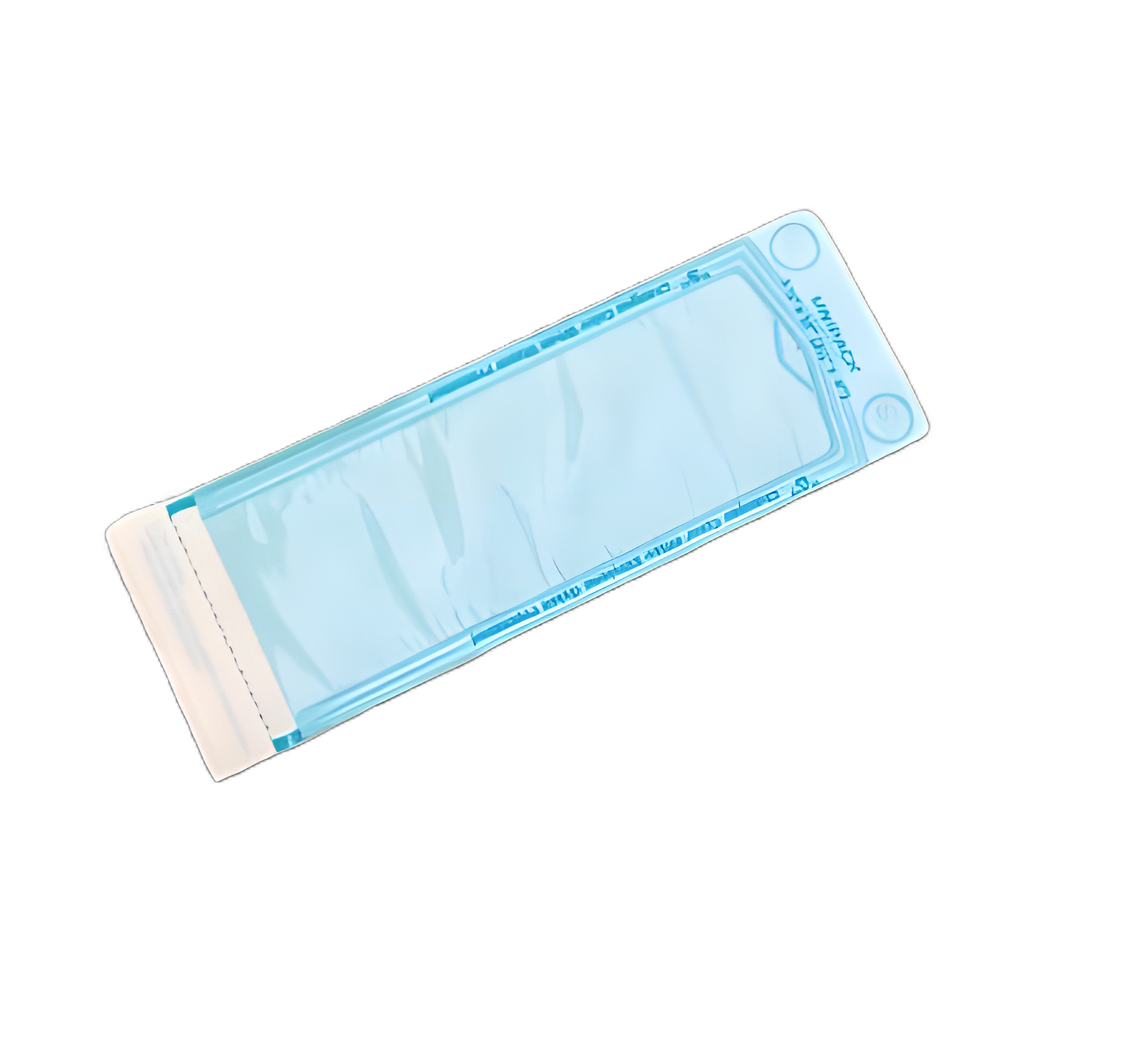 Sterilization Pouch UniPack Ethylene Oxide (EO) Gas / Steam 3-1/2 X 10 Inch Transparent Blue / White Self Seal Paper / Film