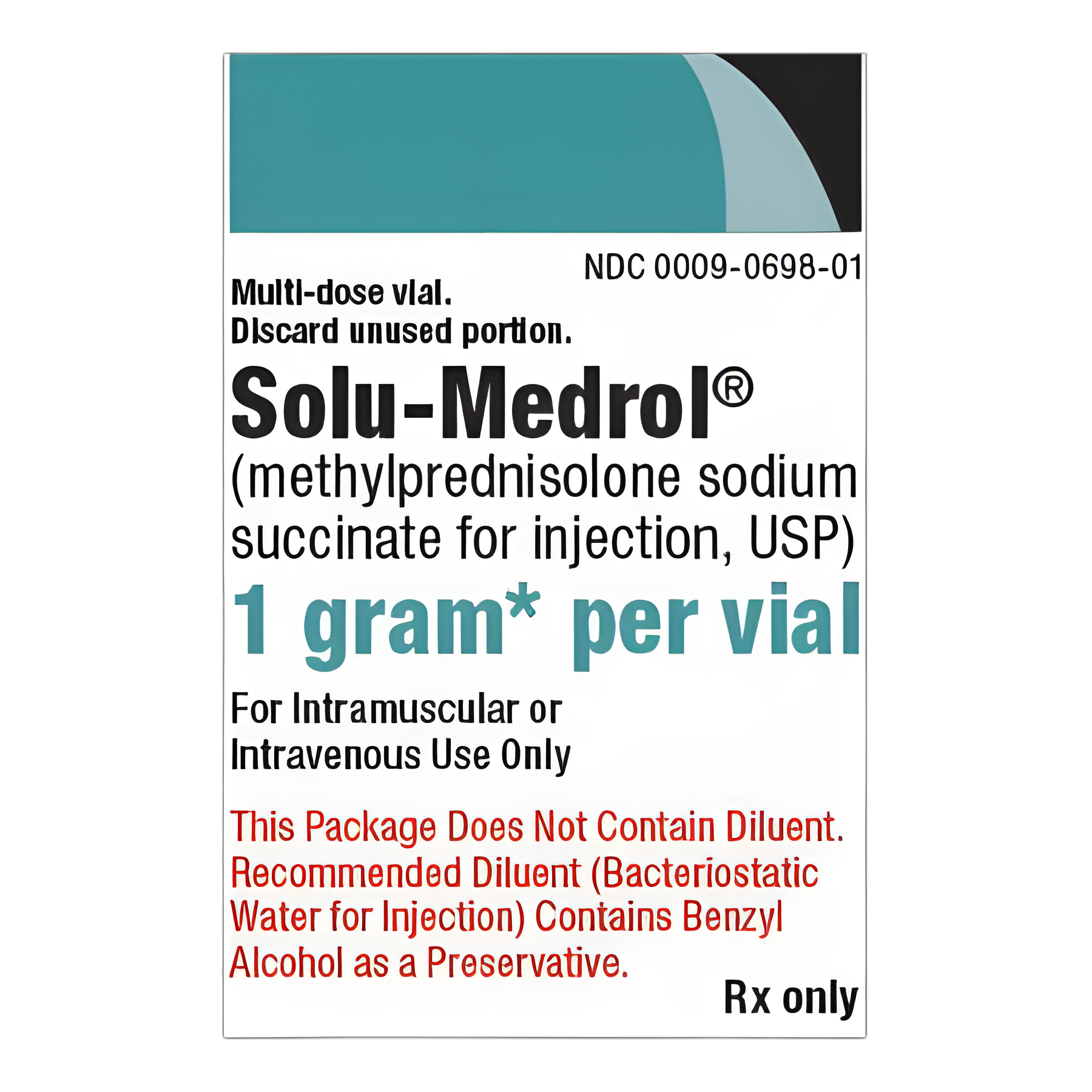 Solu-Medrol® Methylprednisolone Sodium Succinate 1 Gram Injection Multiple-Dose Vial 16 mL
