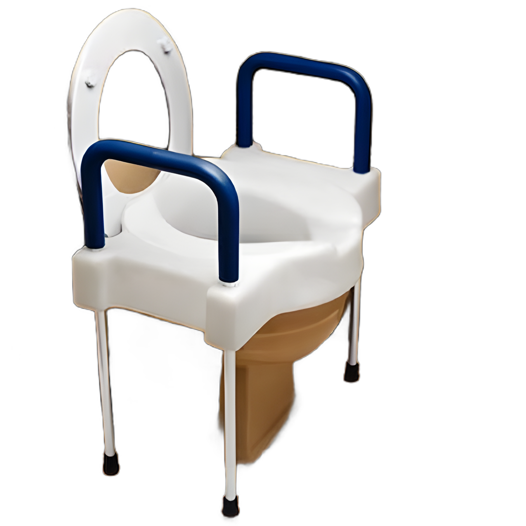 Raised Toilet Seat Tall-Ette® 4 Inch Height White 350 lbs. Weight Capacity