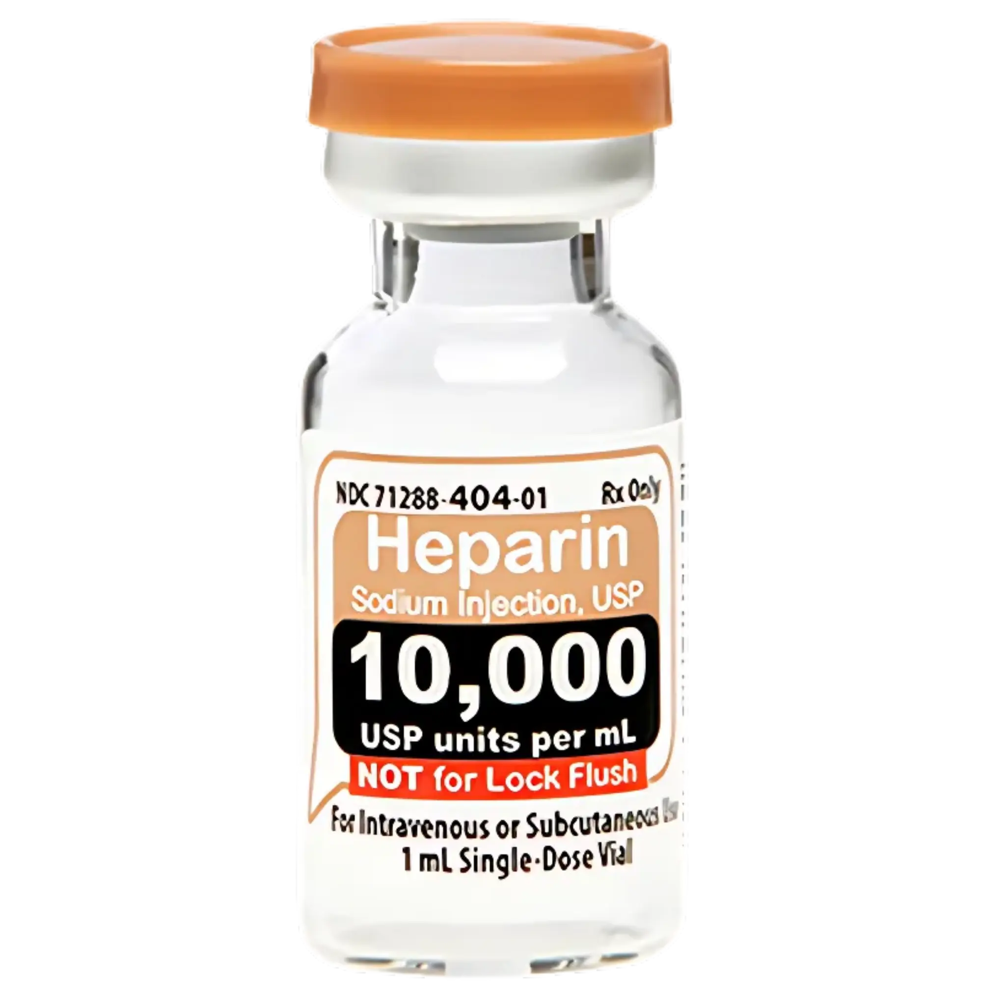HEPARIN SOD 10 MU VL 25X1 ML