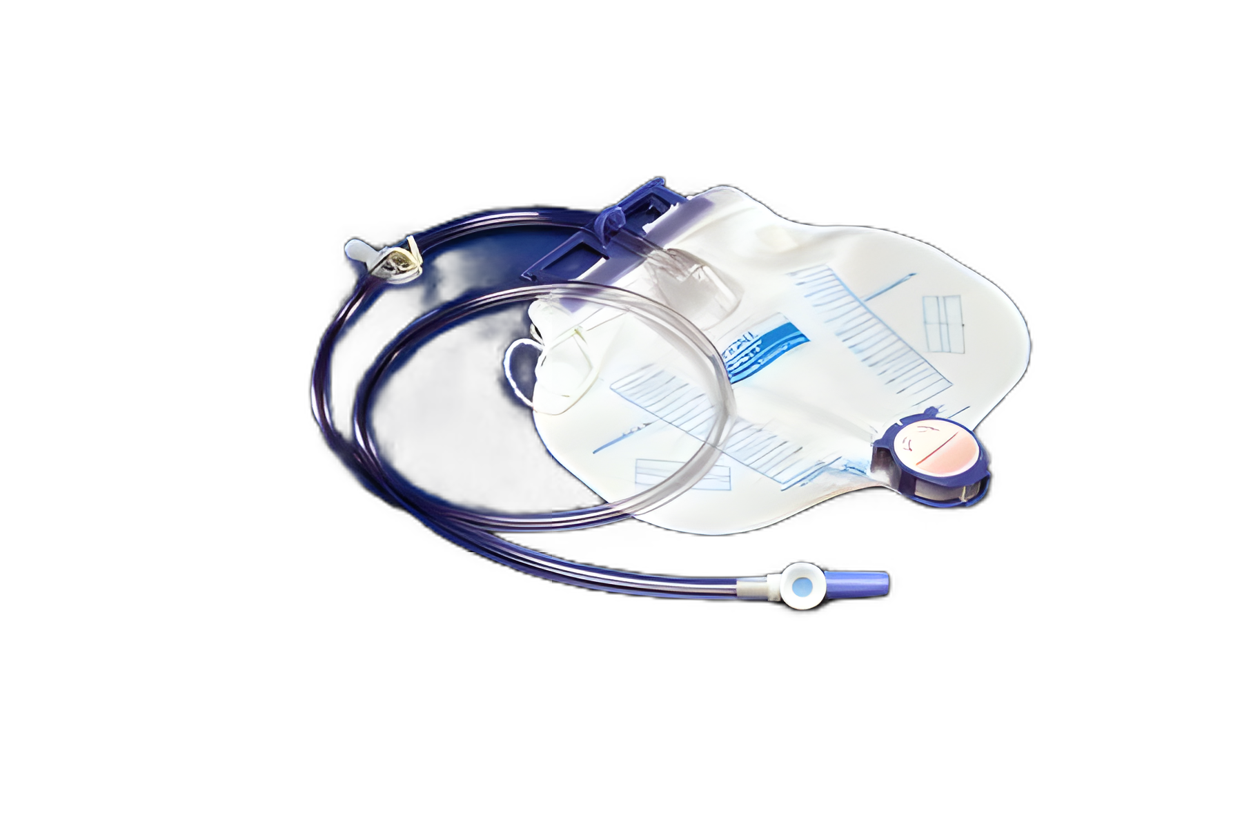 Urinary Drain Bag Dover™ Anti-Reflux Valve / Splashguard II® Drain Spout Sterile 2000 mL Vinyl