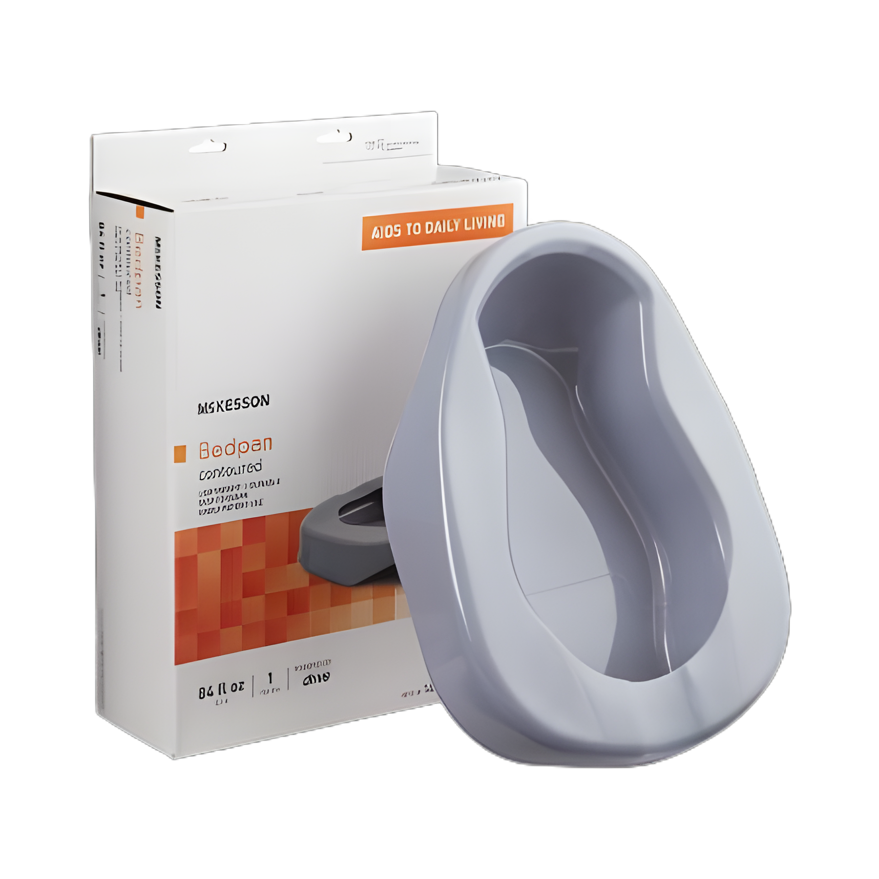 McKesson Gray Contoured Bedpan 84 oz. - Comfort and Convenience for Home Care