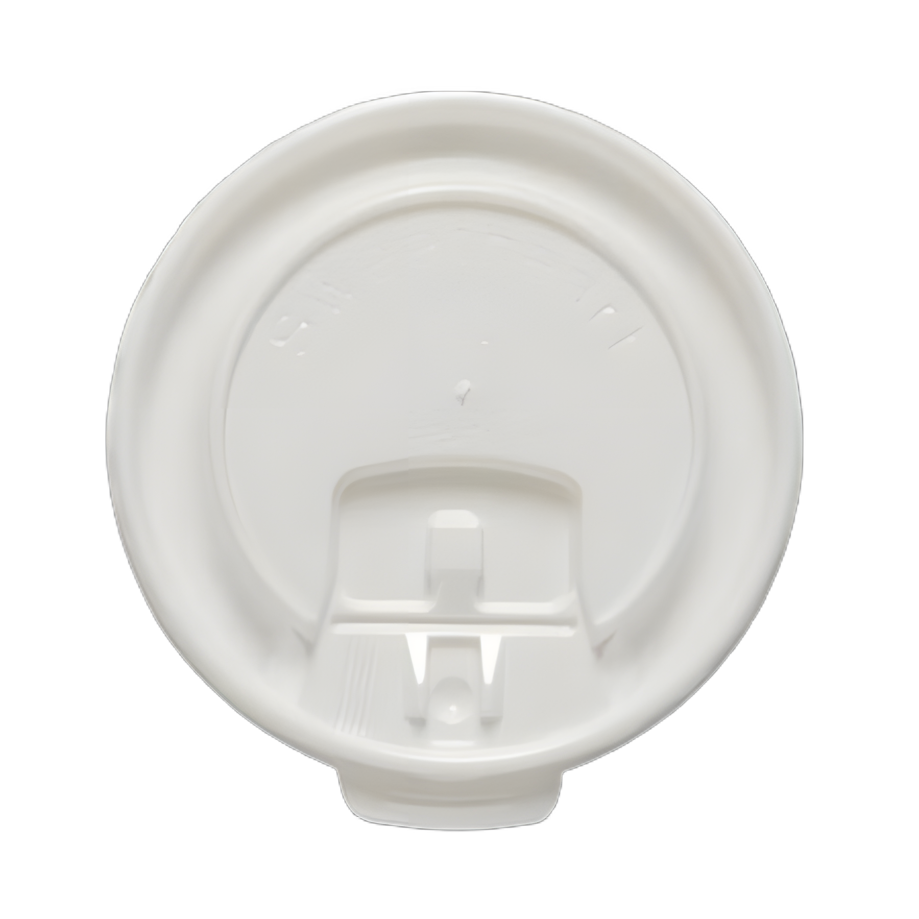 Lift Back and Lock Tab Cup Lids for Foam Cups, Fits 8 oz Trophy Cups, White, 100/Pack