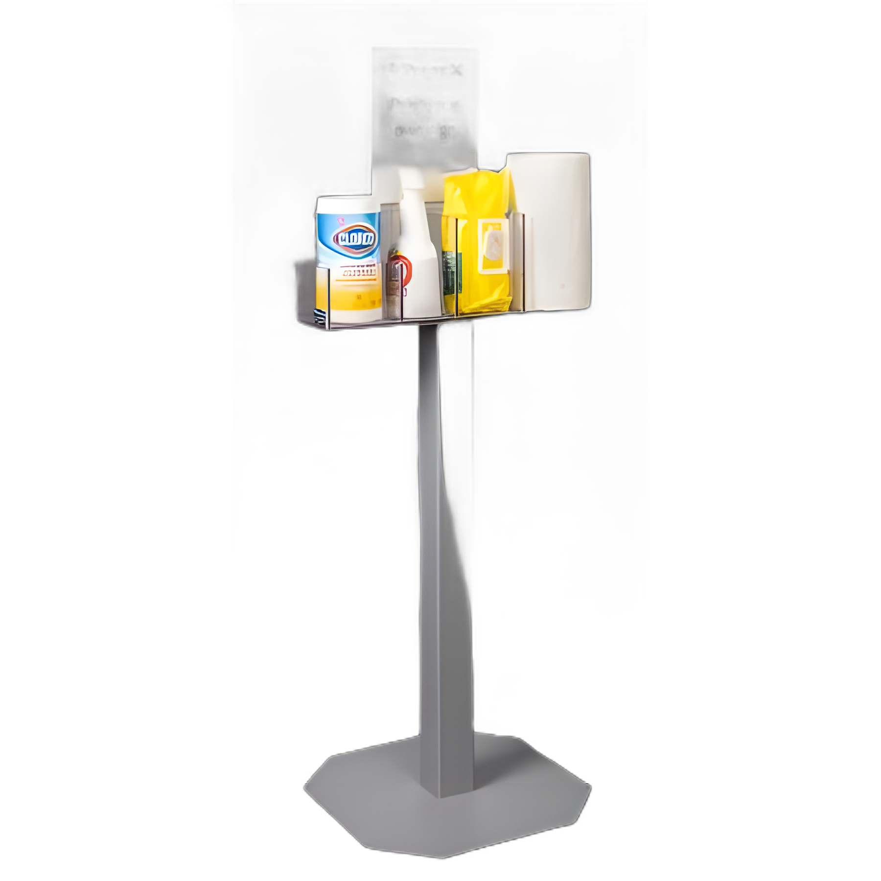 Cleaning Station Poltex® Floor Standing Clear PETG