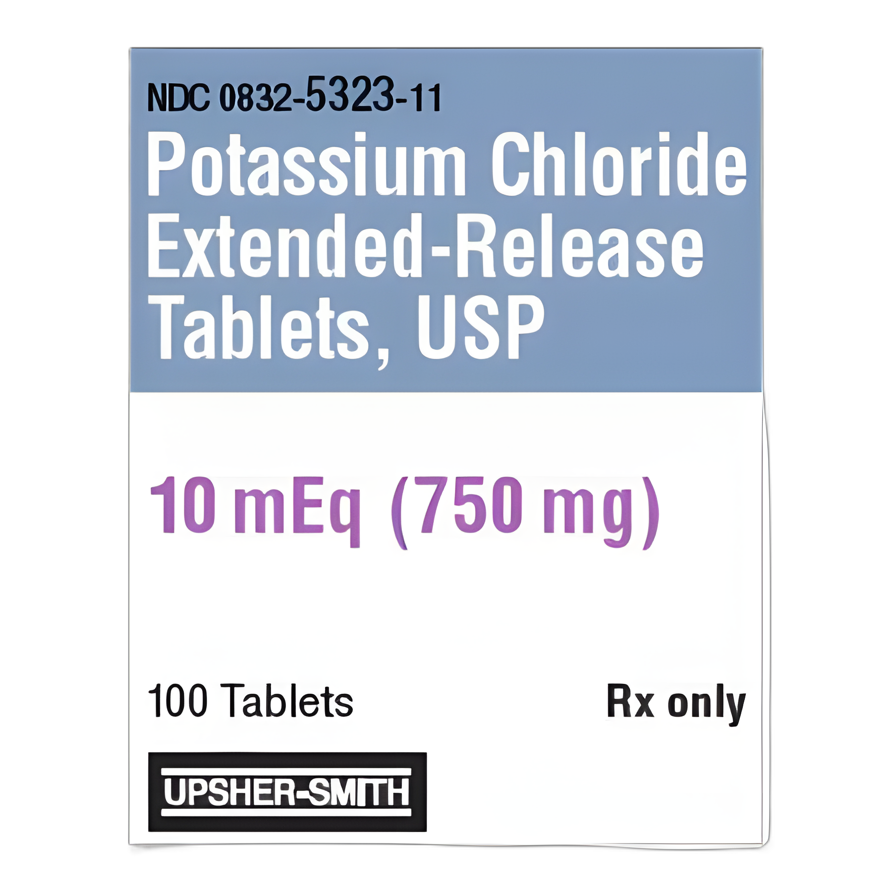 Potassium Chloride 10 mEq Replacement Tablets - 100 Count Bottle