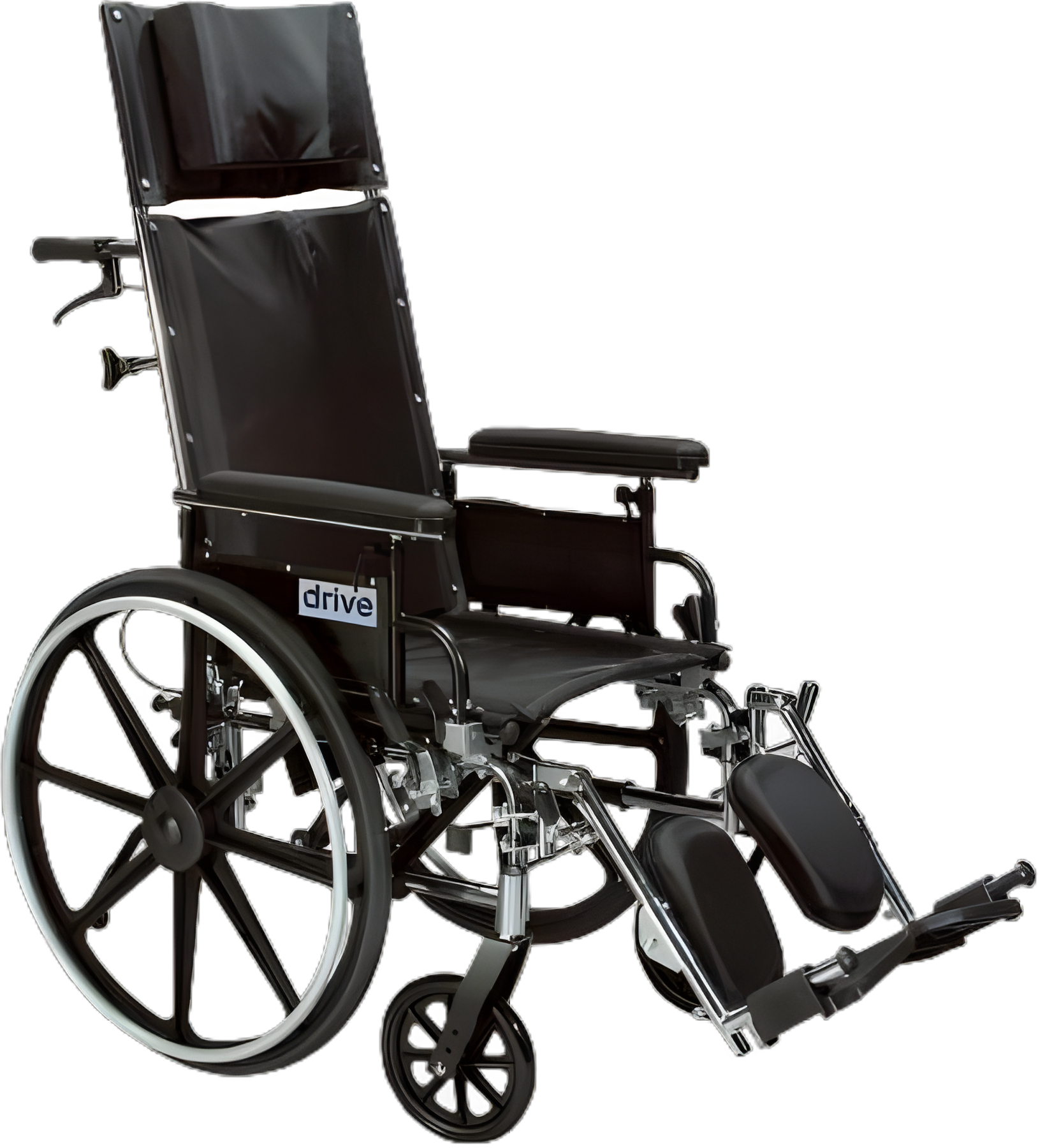 Lightweight Wheelchair drive™ Viper Plus Dual Axle Desk Length Arm Black Upholstery 12 Inch Seat Width Pediatric 250 lbs. Weight Capacity