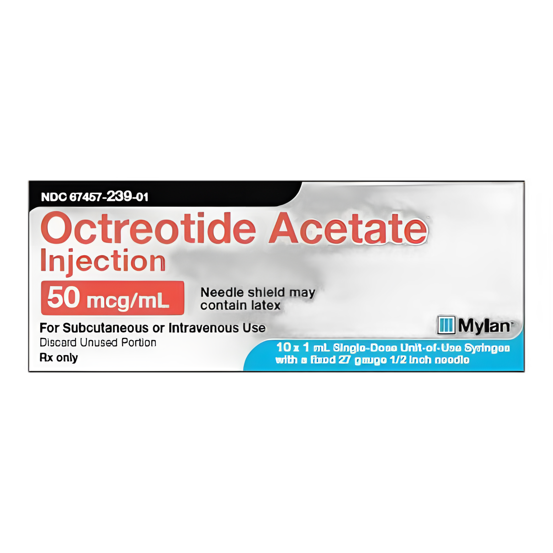 Octreotide Acetate 50 mcg/mL Injection Prefilled Syringe - Mylan Pharmaceuticals