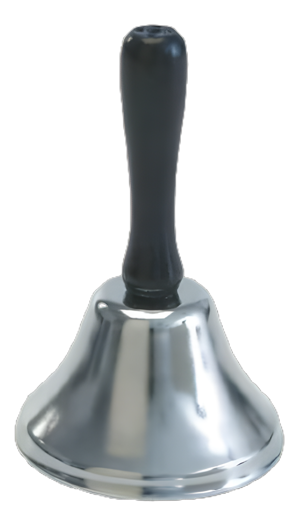 Call Bell Handle Held Wooden Handle / Steel Bell 4 Inch