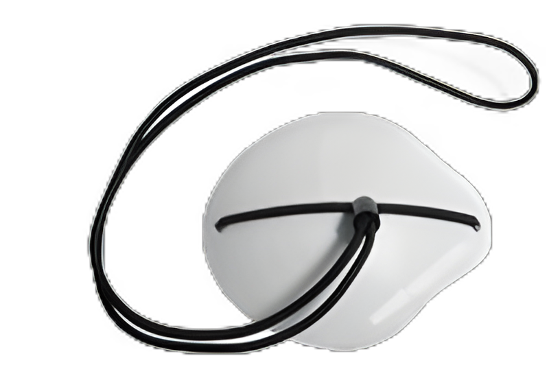 Haag-Streit Eye Occluder Headband Style Eye Patch with elastic cord White