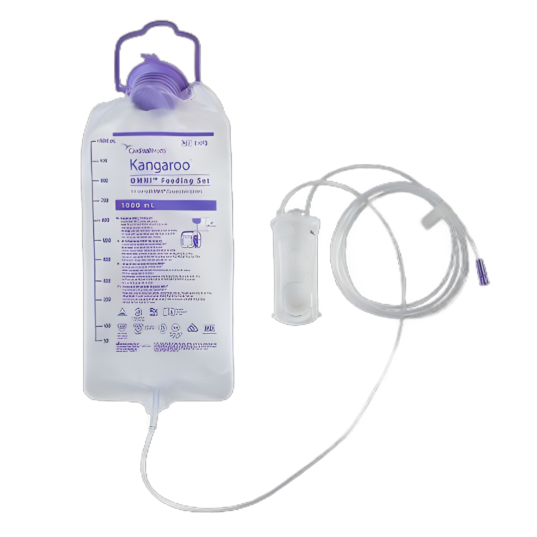 Enteral Feeding Pump Bag Set Kangaroo OMNI™ 1000 mL NonSterile