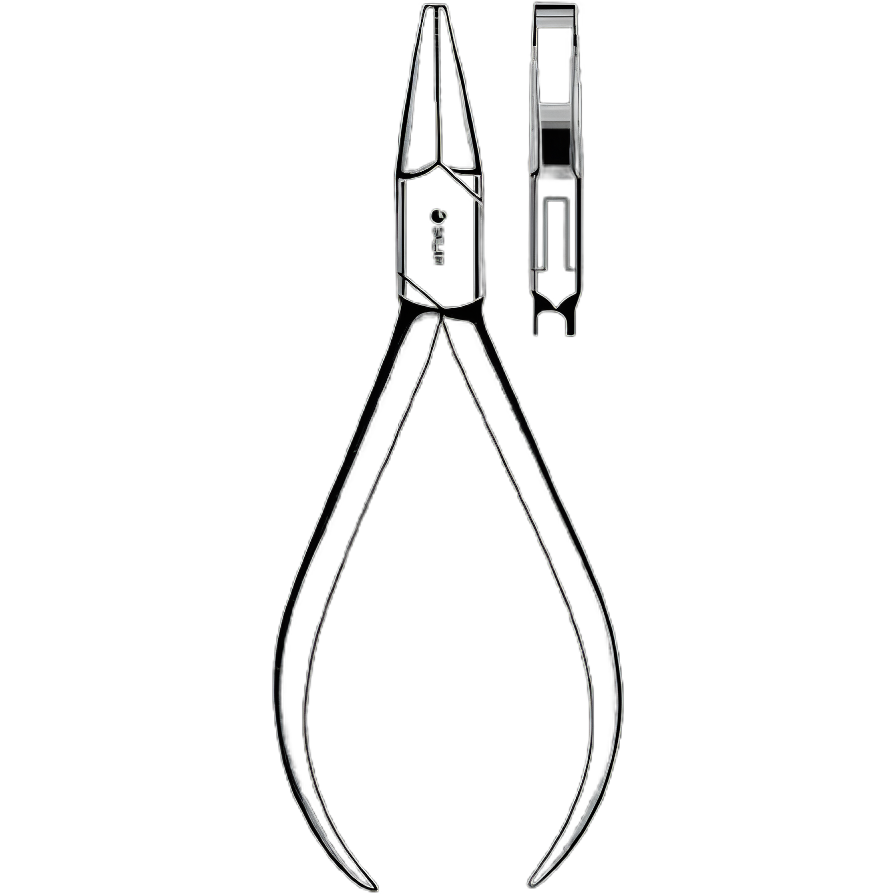 Flat Nose Pliers Sklar® 5-1/2 Inch Stainless Steel Square End Cross Serrated Jaws