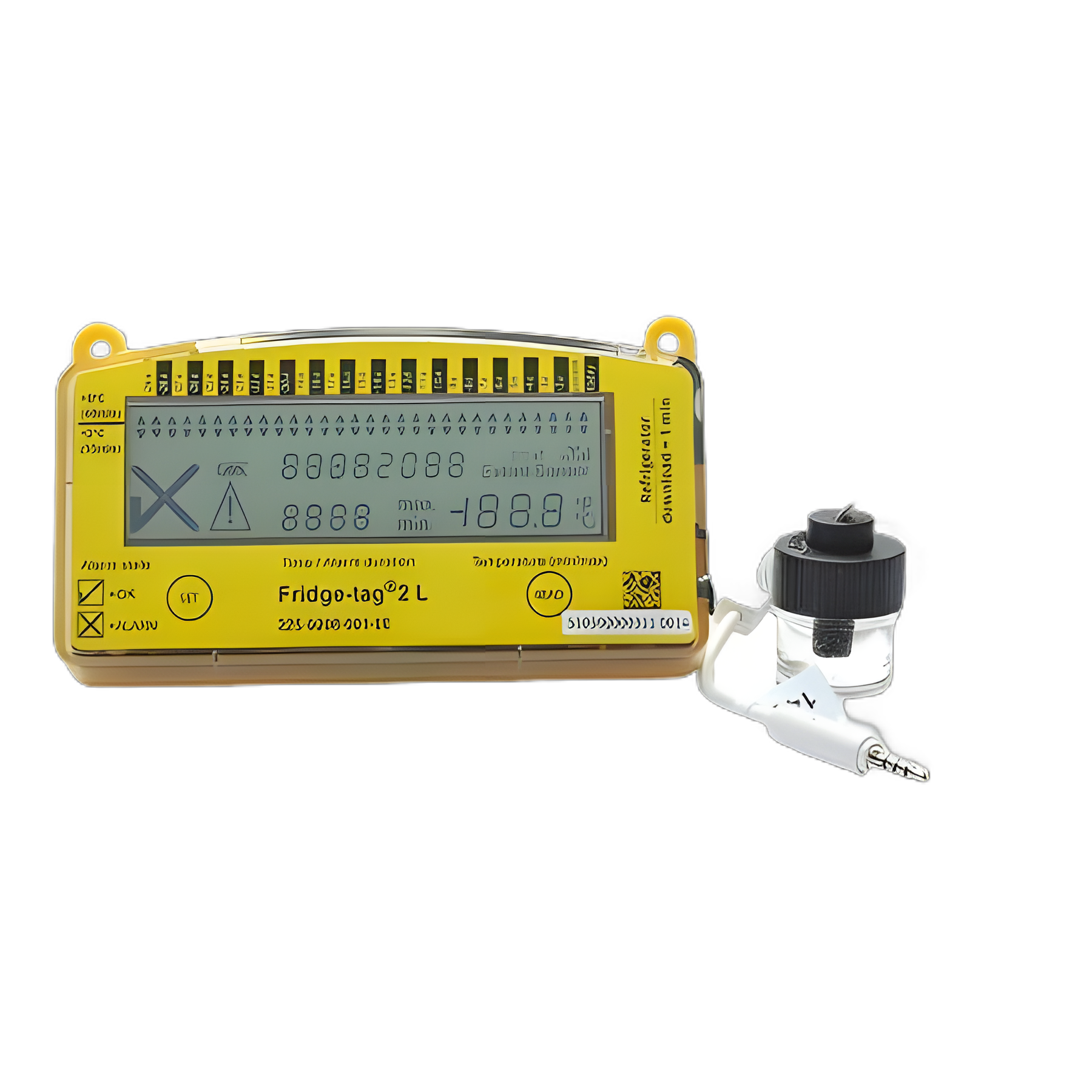 Fridge-tag® 2L Vaccine Refrigerator Data Logger with Glycol Bottle Probe - Fahrenheit/Celsius