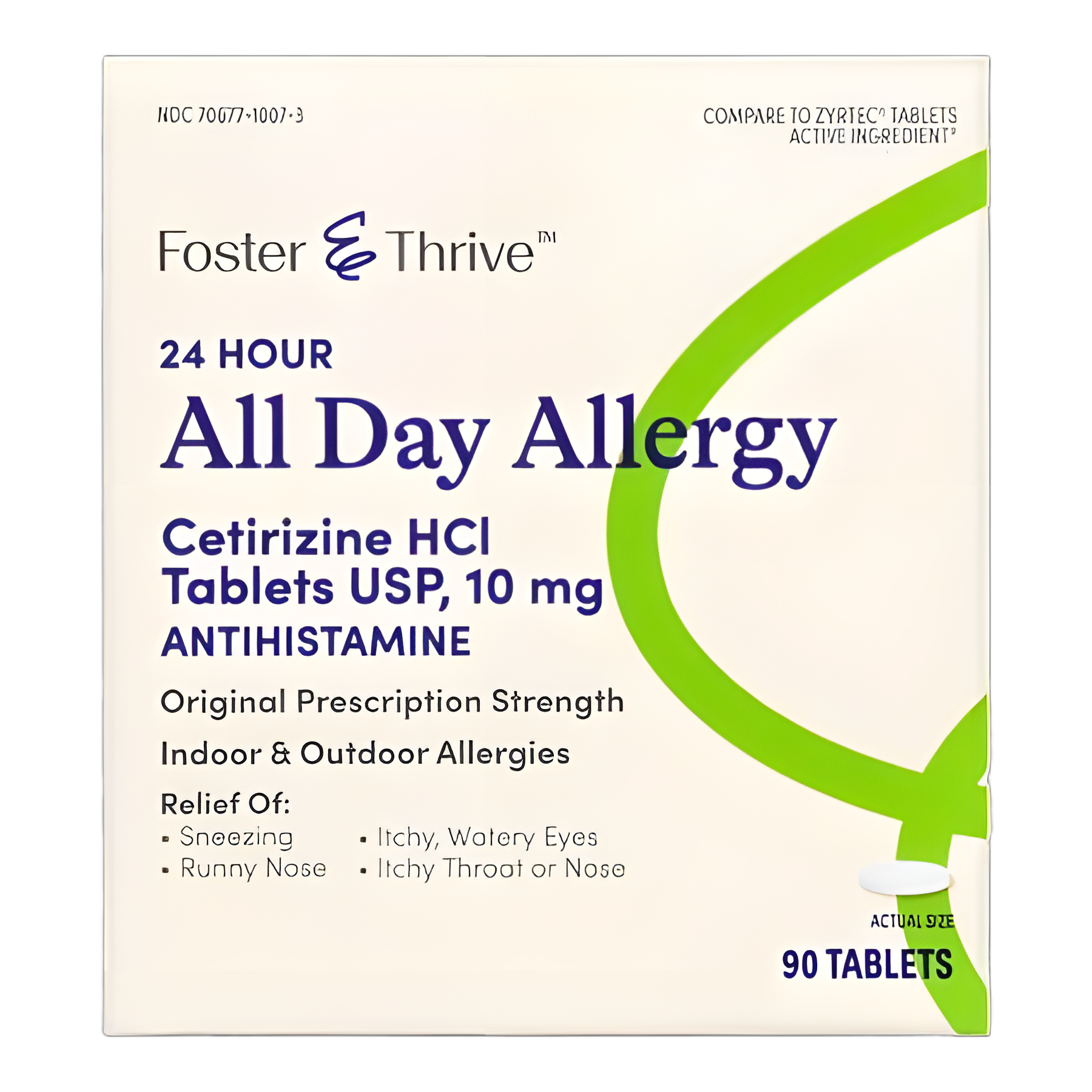 Allergy Relief Foster & Thrive™ 10 mg Strength Tablet 90 per Box