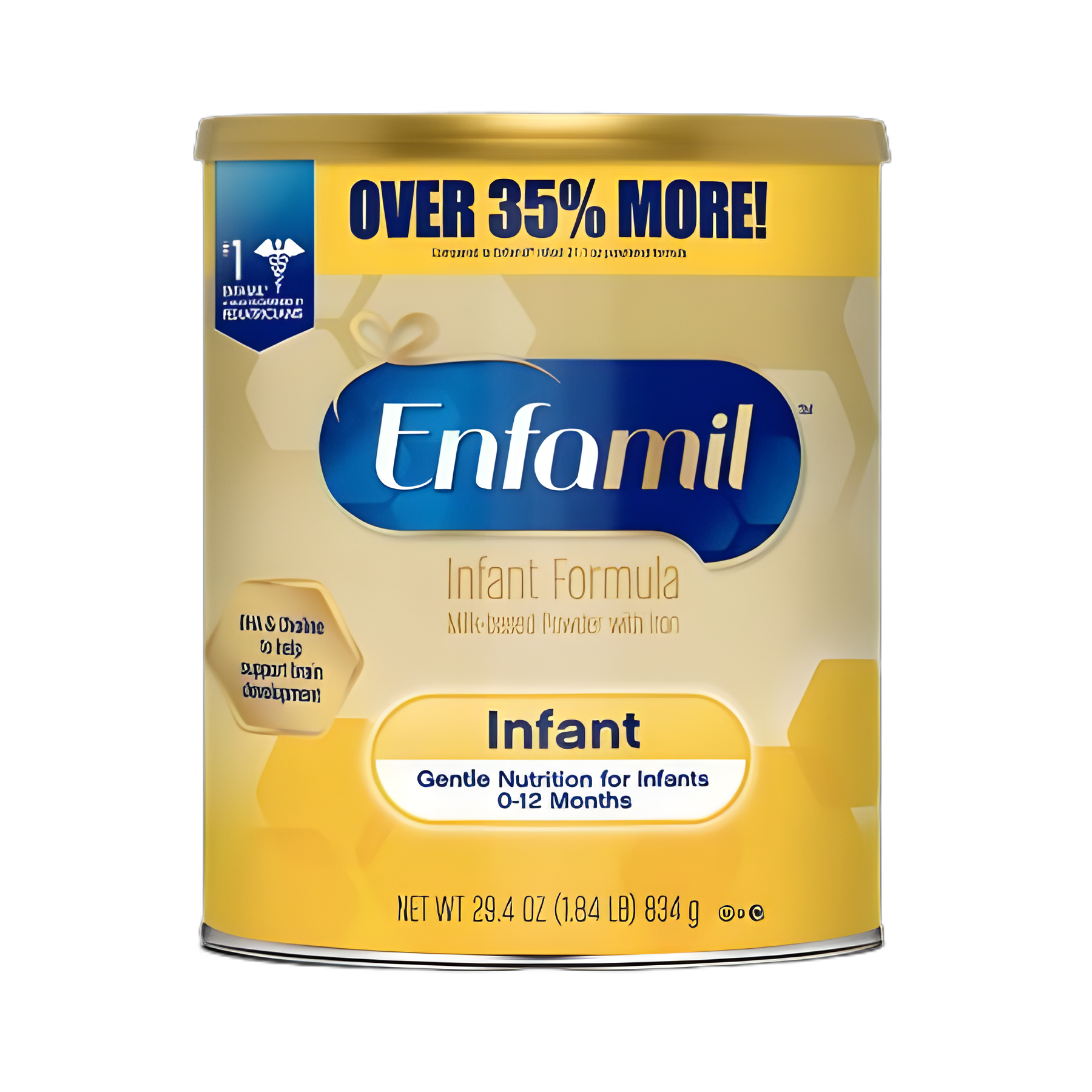 Enfamil Unflavored Infant Formula, Iron-Fortified Milk-Based Powder - 30 oz Can