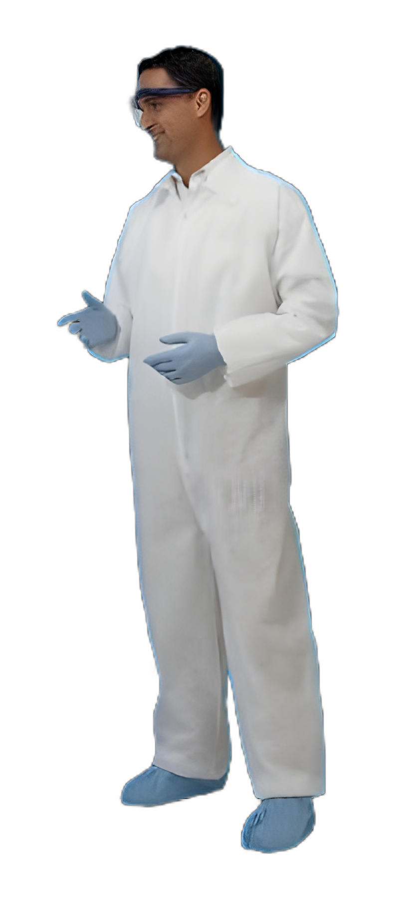 Coverall Large White Disposable NonSterile