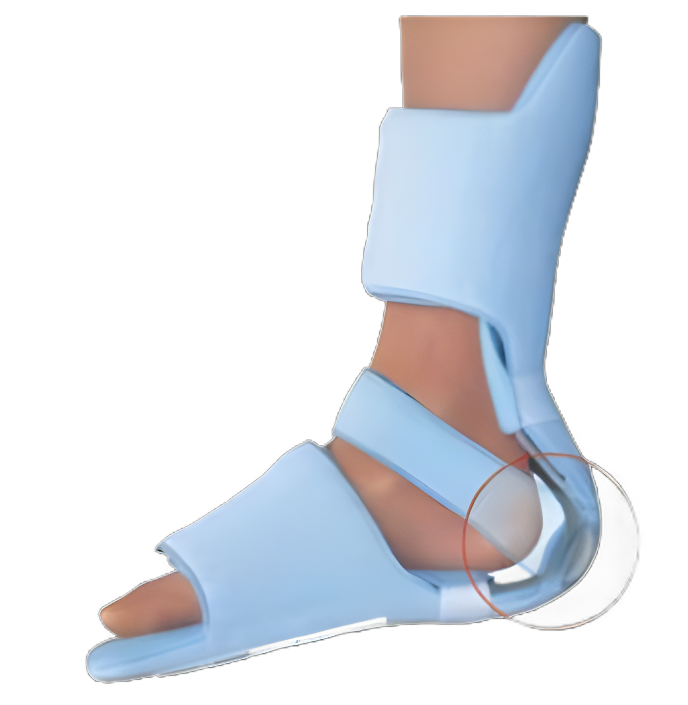 FLA HealWell Soft Ease Multi-AFO/Heel Suspender - Small/Medium Blue for Heel Ulcer and Diabetic Foot Care