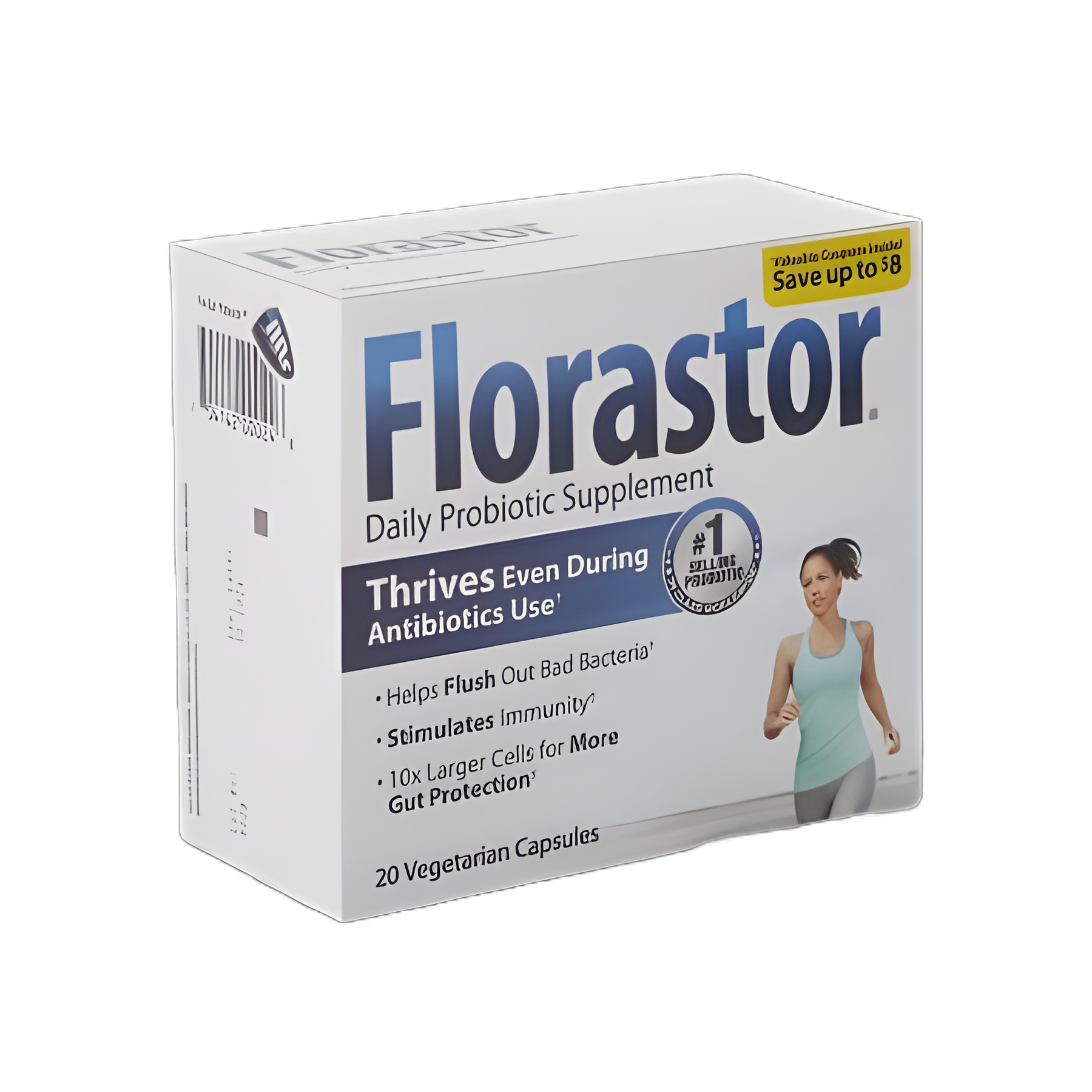 Probiotic Dietary Supplement Florastor® 20 per Box Capsule
