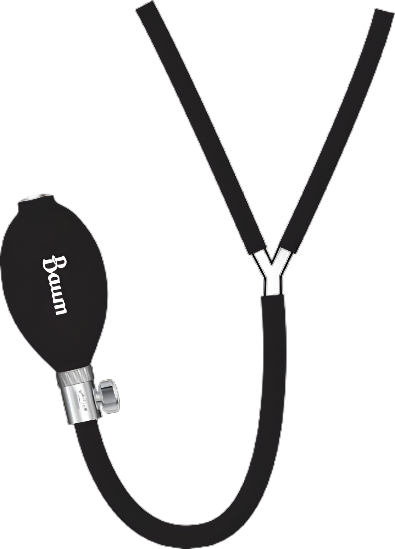 Y Connector With 1 Foot 2911 / 2911NL Tubing On Each Leg, 1890 / 1890NL Bulb, Air-Flo Control Valve Baumanometer Instrument, Pressure Measurement