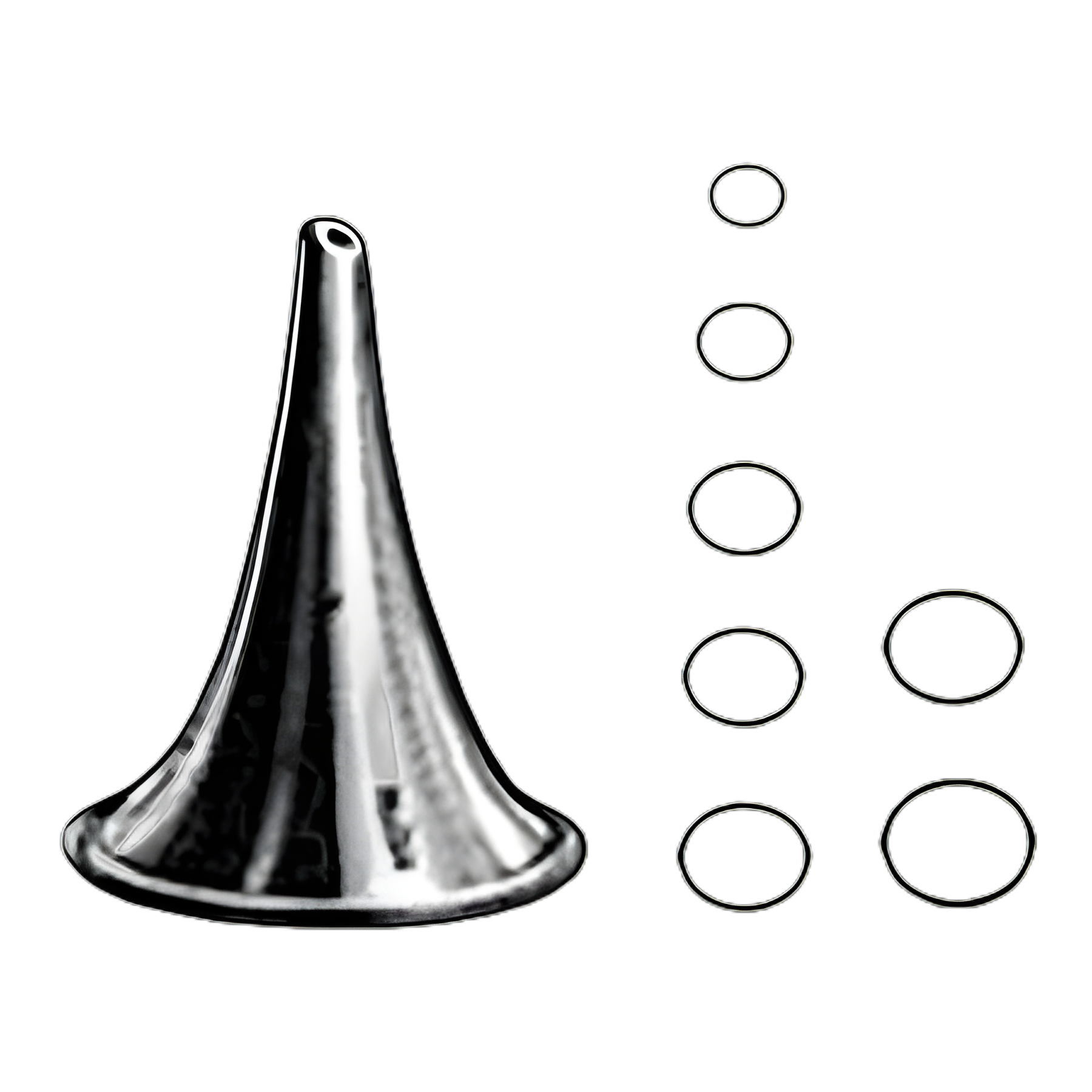 Sklar's Farrior Stainless Steel Ear Speculum Tip Set Size 1-7 for Otoscopic Exams