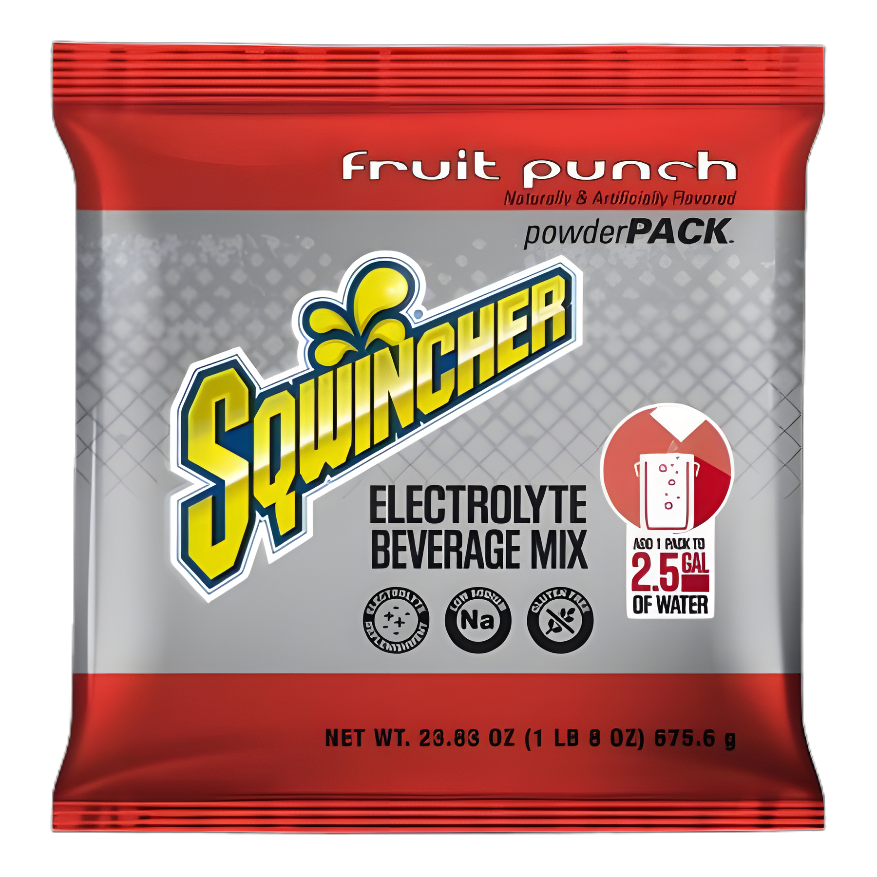 Sqwincher® Powder Pack® Fruit Punch Oral Electrolyte Solution 23.83 oz - Hydration & Vitamin C Support