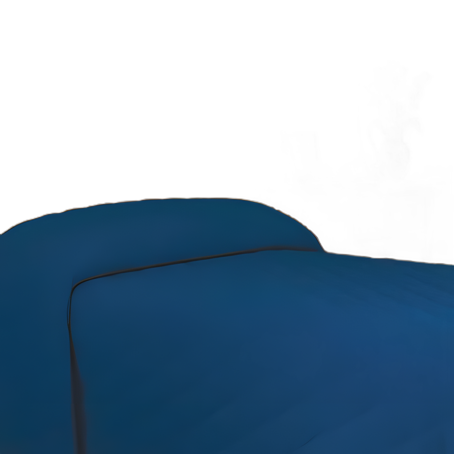 Quilted Fitted Bedspread for Hospital Beds - 71W X 102L Inch, 50% Cotton, 50% Polyester, Navy Blue