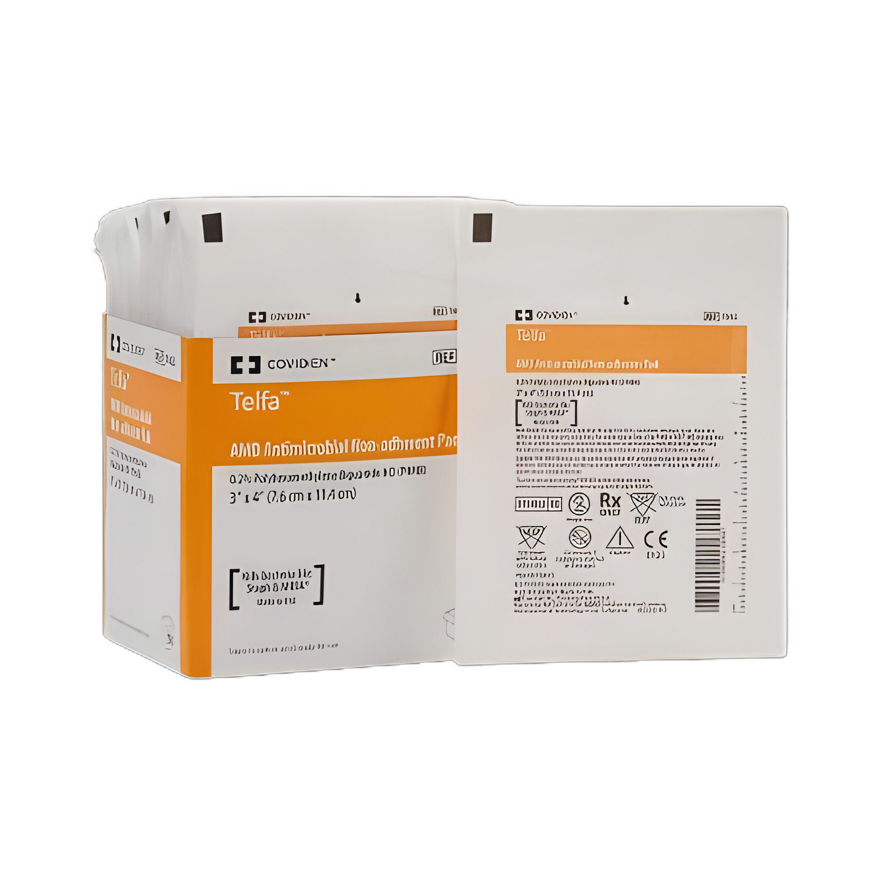 Antibacterial Island Dressing Telfa™ AMD 3 X 4 Inch Rectangle Sterile