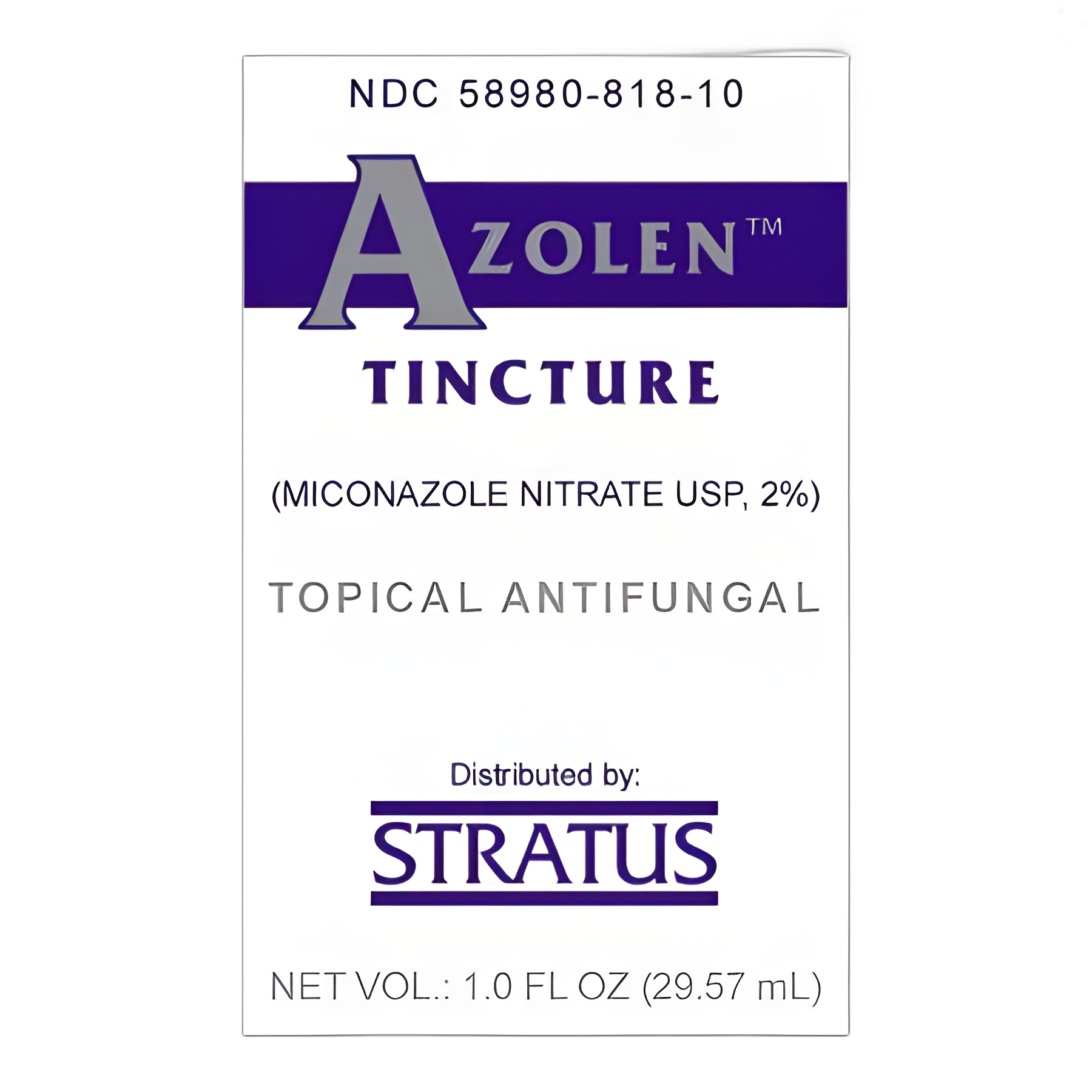 Azolen™ 2% Miconazole Nitrate Antifungal Topical Solution, 1 oz. - Athlete's Foot Treatment