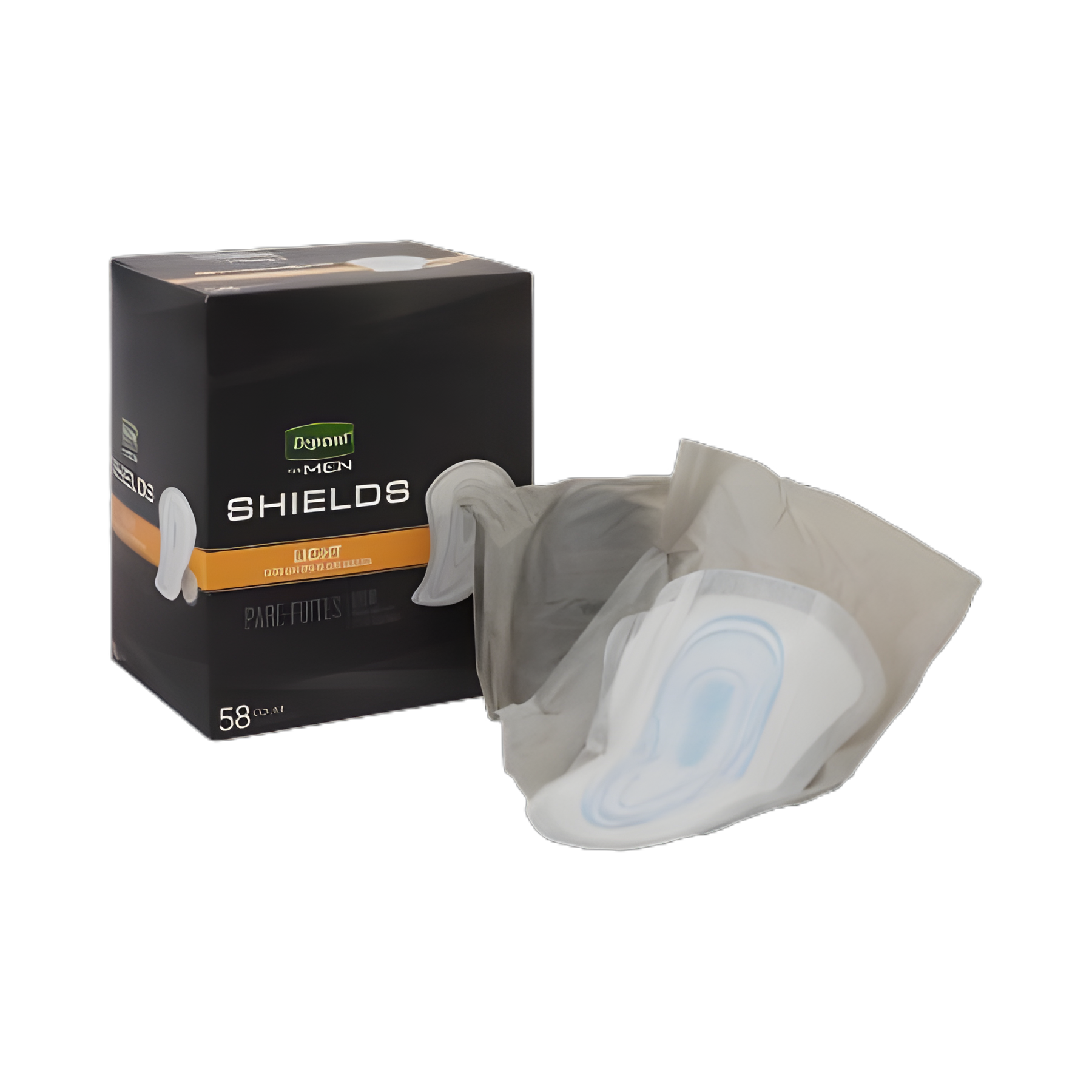 Bladder Control Pad Depend® Shields for Men 5-1/2 X 12 Inch Light Absorbency Sodium Polyacrylate Core One Size Fits Most
