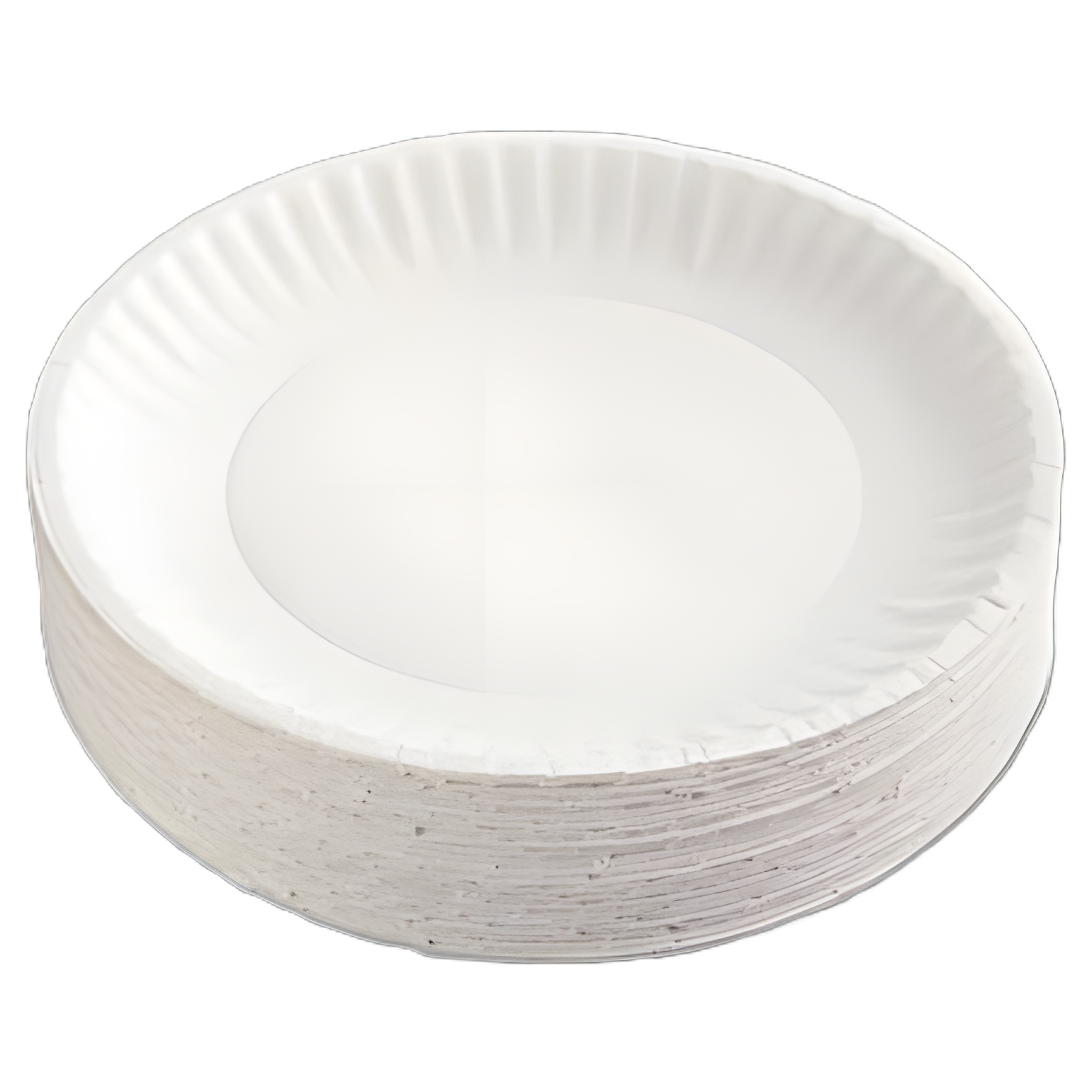Eco-Friendly 9" White Paper Plates for Healthcare Facilities, 100/Pack