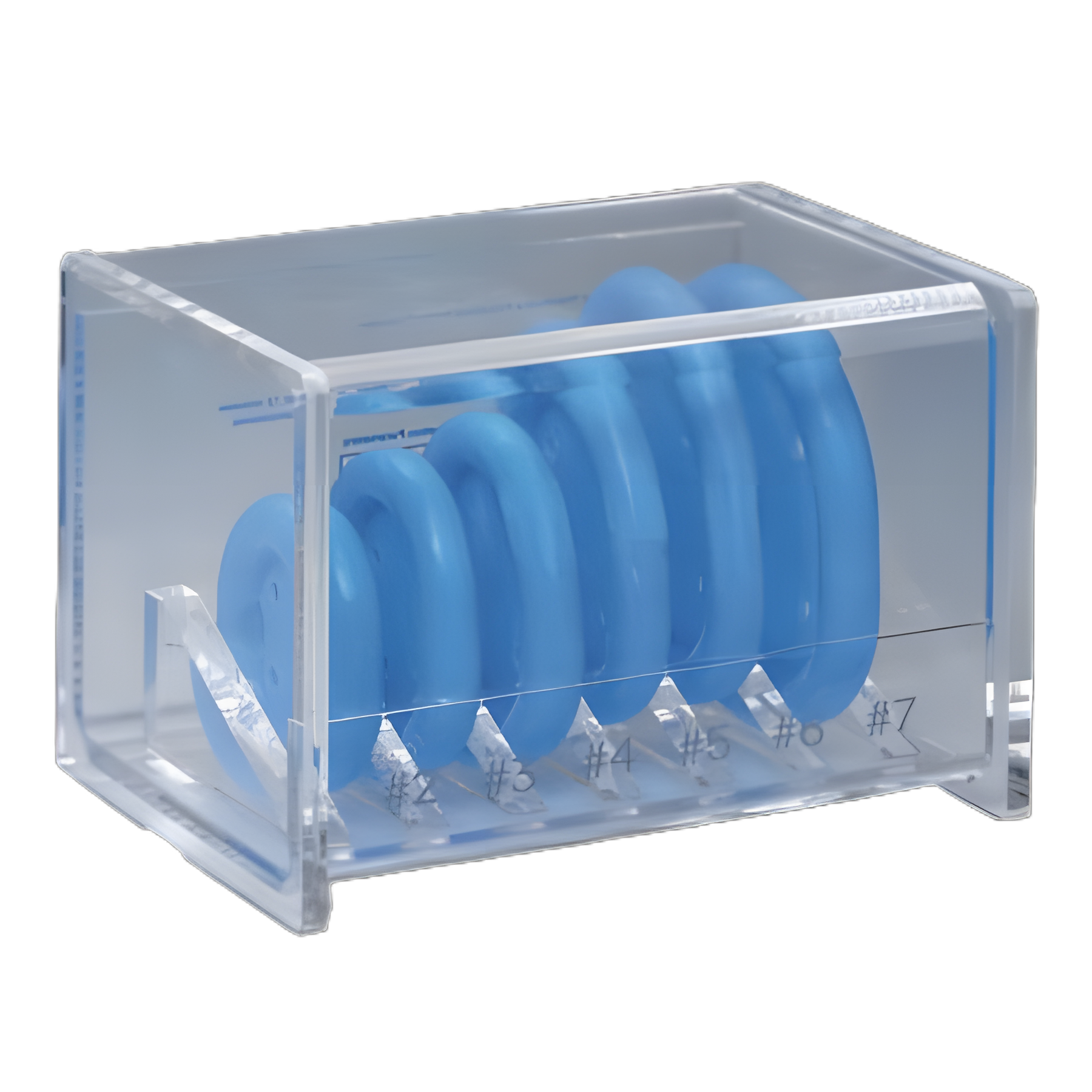 Pessary Fitting Set Oval Size 2 to 7 Silicone
