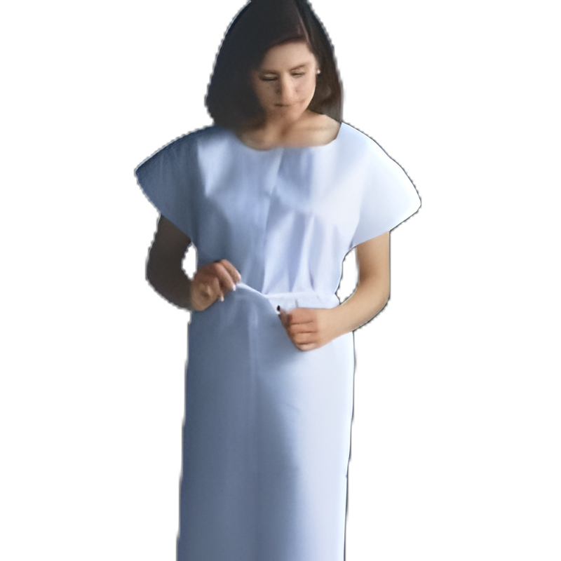 Patient Exam Gown Medium / Large White Disposable