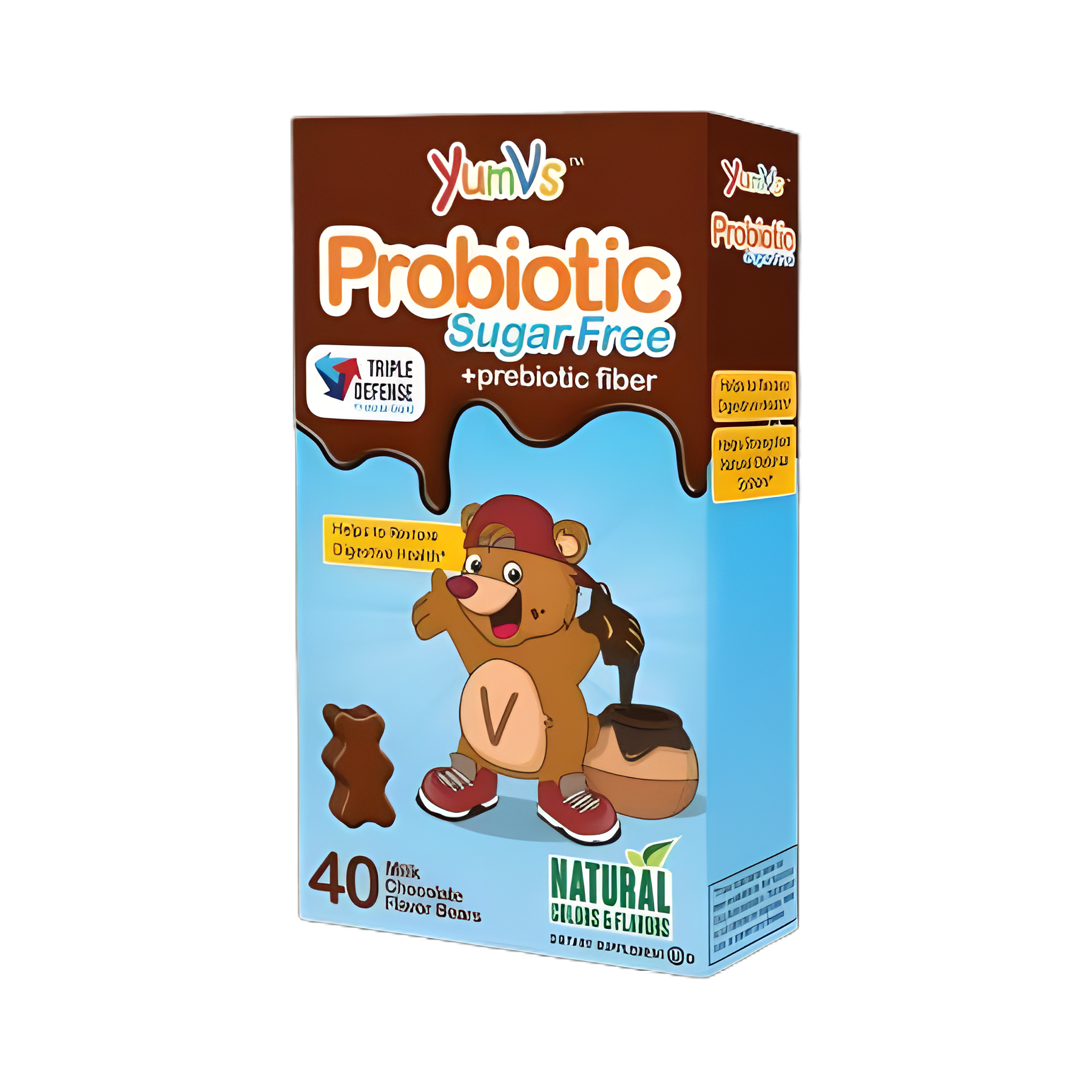 YumV's Probiotic Chewable Tablets, 40 Count - Supports Intestinal Health