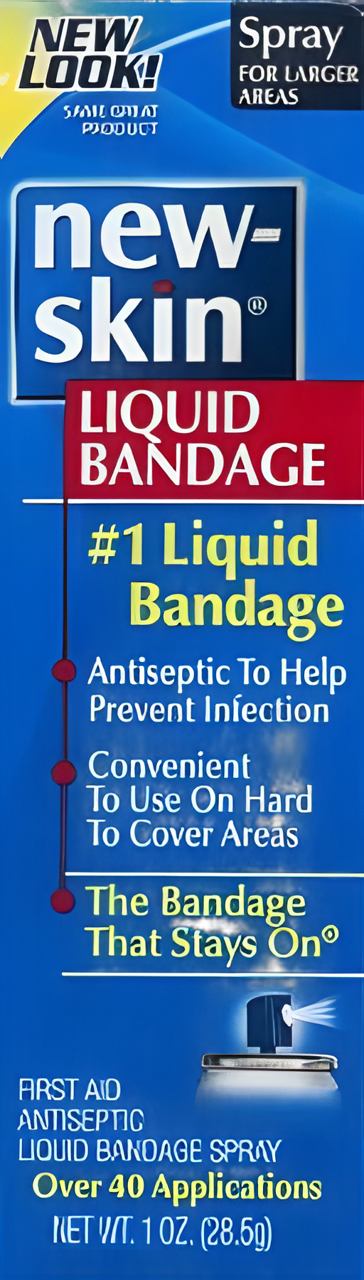 New-Skin Liquid Bandage, 1 oz - Antiseptic Waterproof Wound Cover