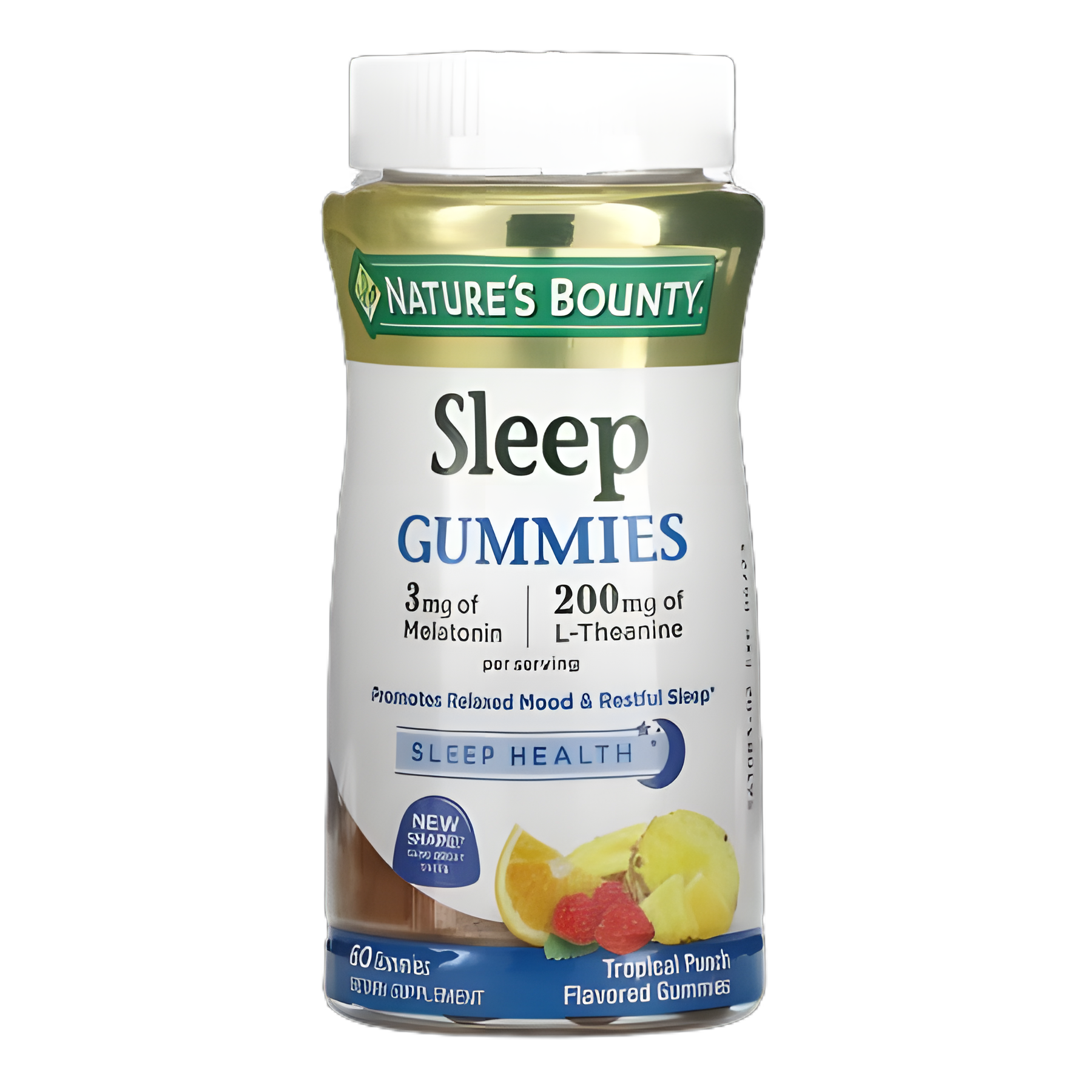 Sleep Aid Nature's Bounty® 60 per Bottle Gummy 3 mg Strength