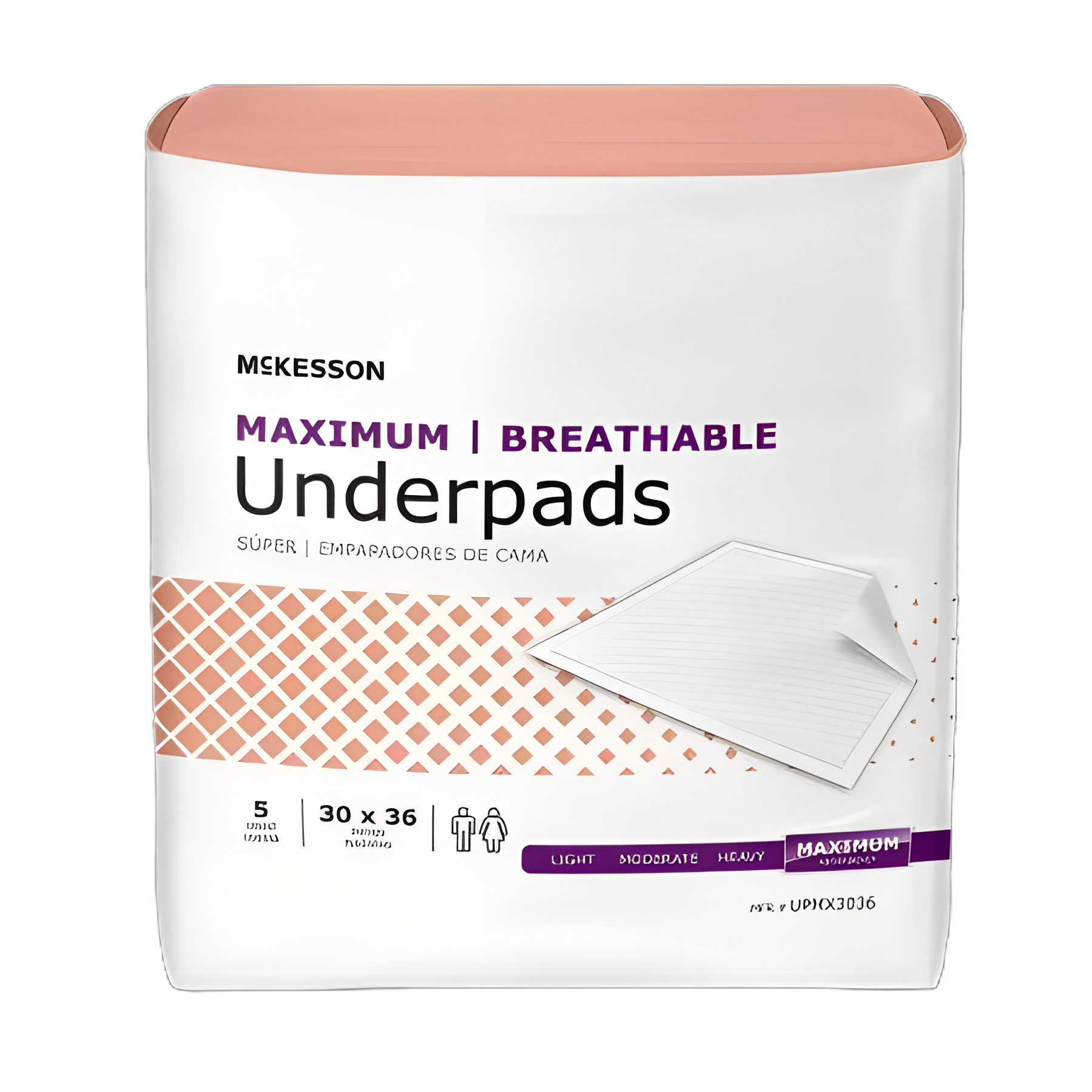 McKesson Ultimate Breathable Disposable Underpad 30x36 Inch, Heavy Absorbency