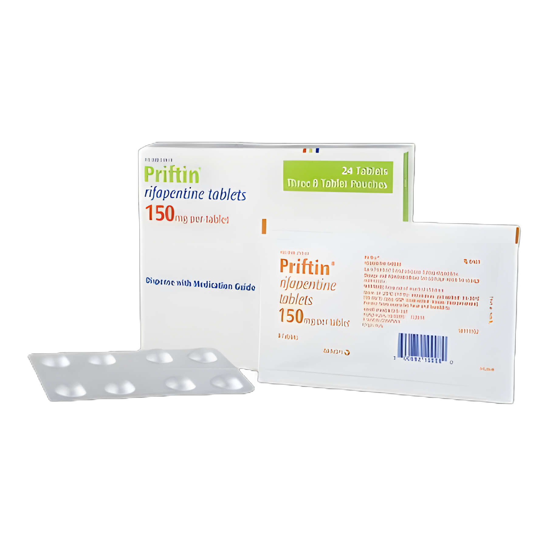 Prifitin® Rifapentine 150 mg - Antituberculosis Tablet Blister Pack (24 Tablets)