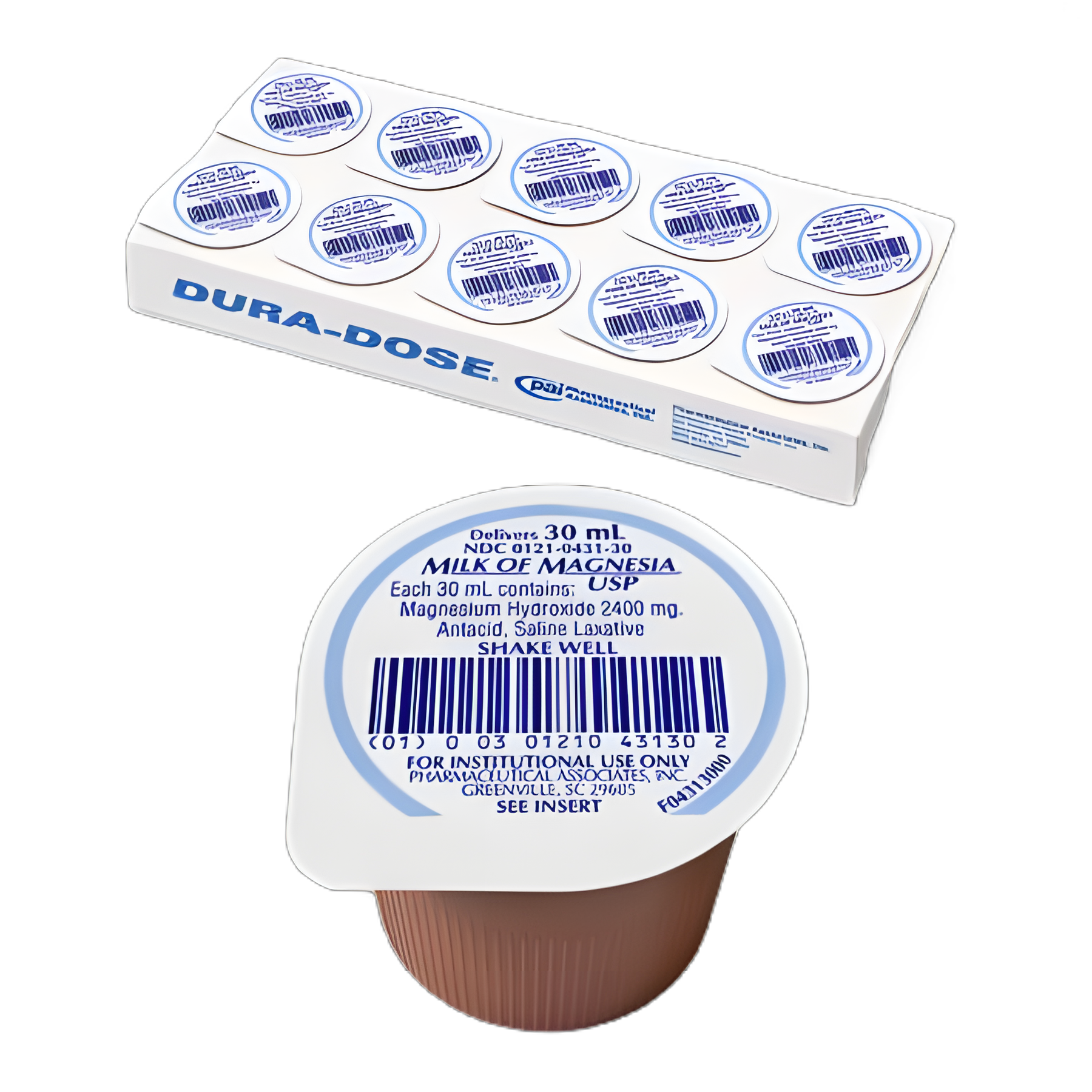 Laxative Milk of Magnesia Spearmint Flavor Oral Suspension 30 mL 400 mg / 5 mL Strength Magnesium Hydroxide