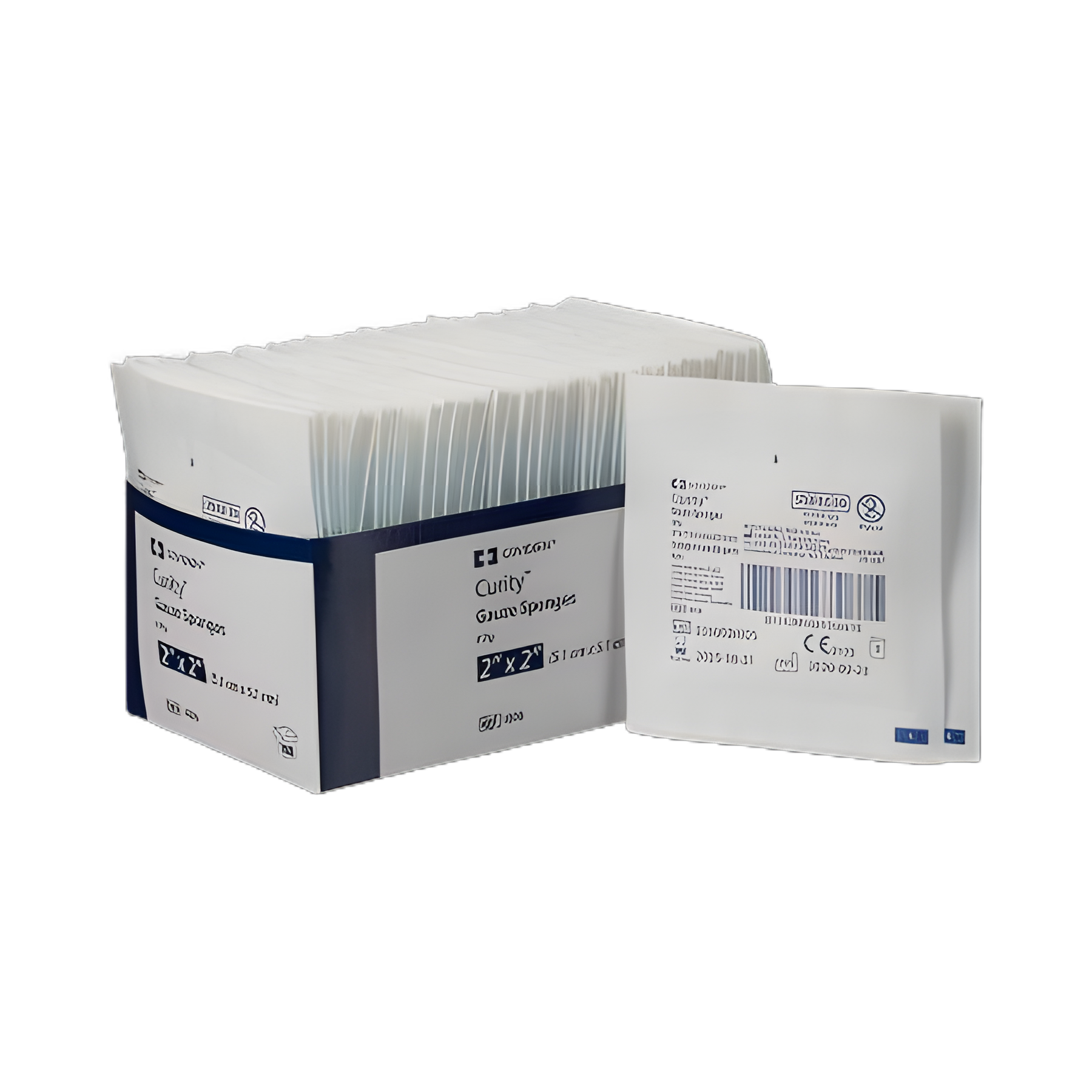 Gauze Sponge Curity™ 2 X 2 Inch 2 per Pack Sterile 8-Ply Square